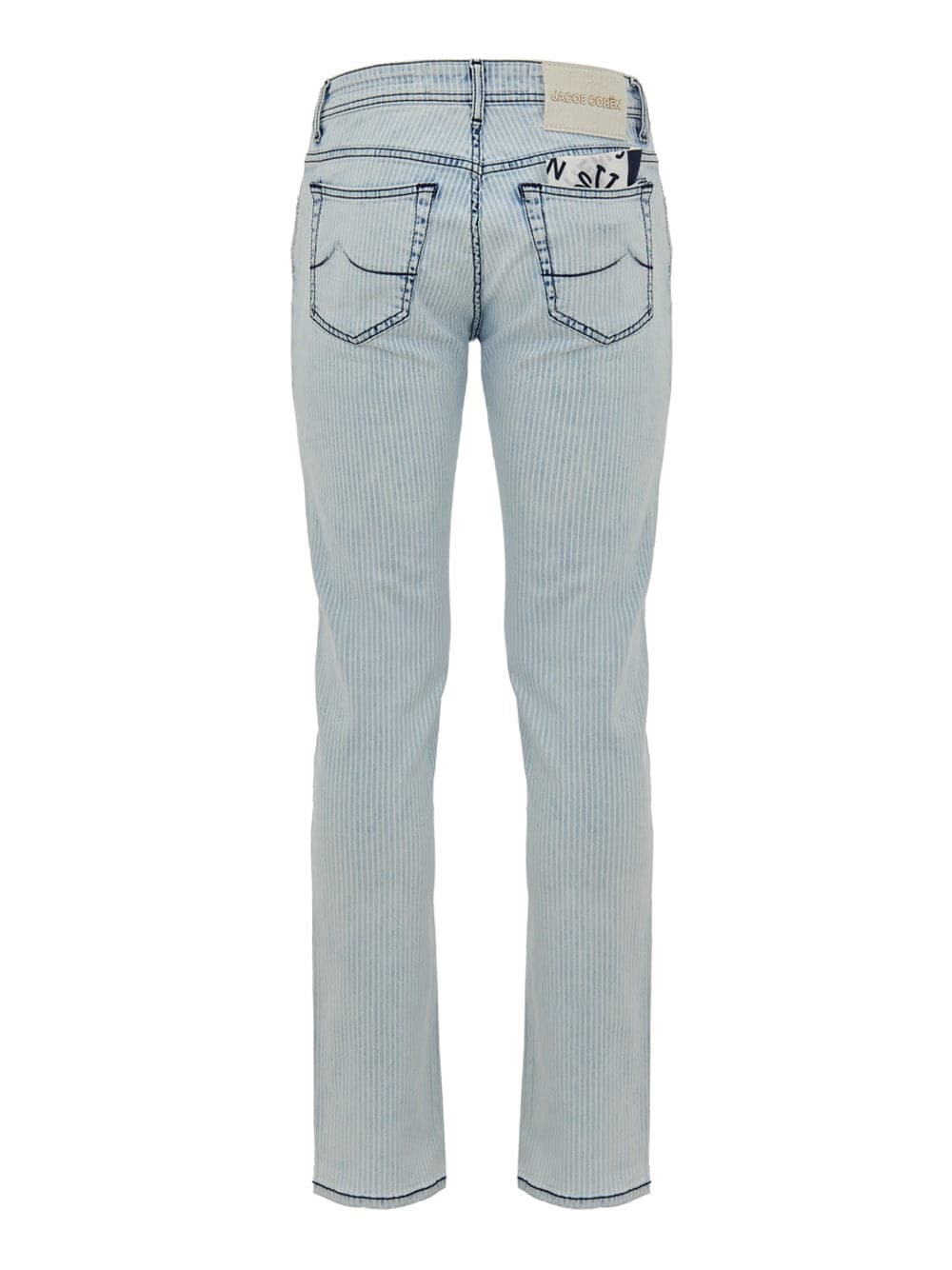 Jacob Cohen Jeans Bard in Denim Chiaro a Righe - 2