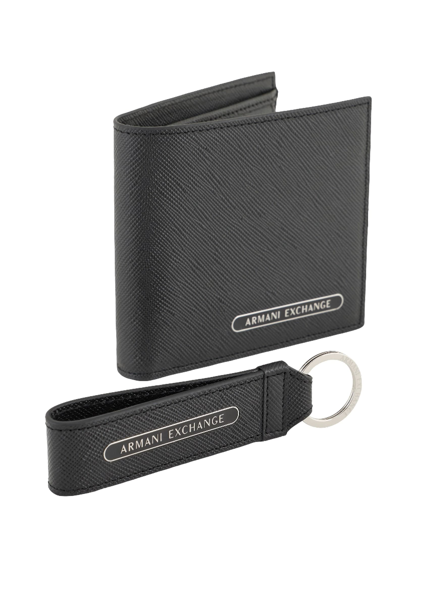 Armani Exchange Set portafogli/portachiavi Uomo  XM001275AF12702-UC001 Nero - 4
