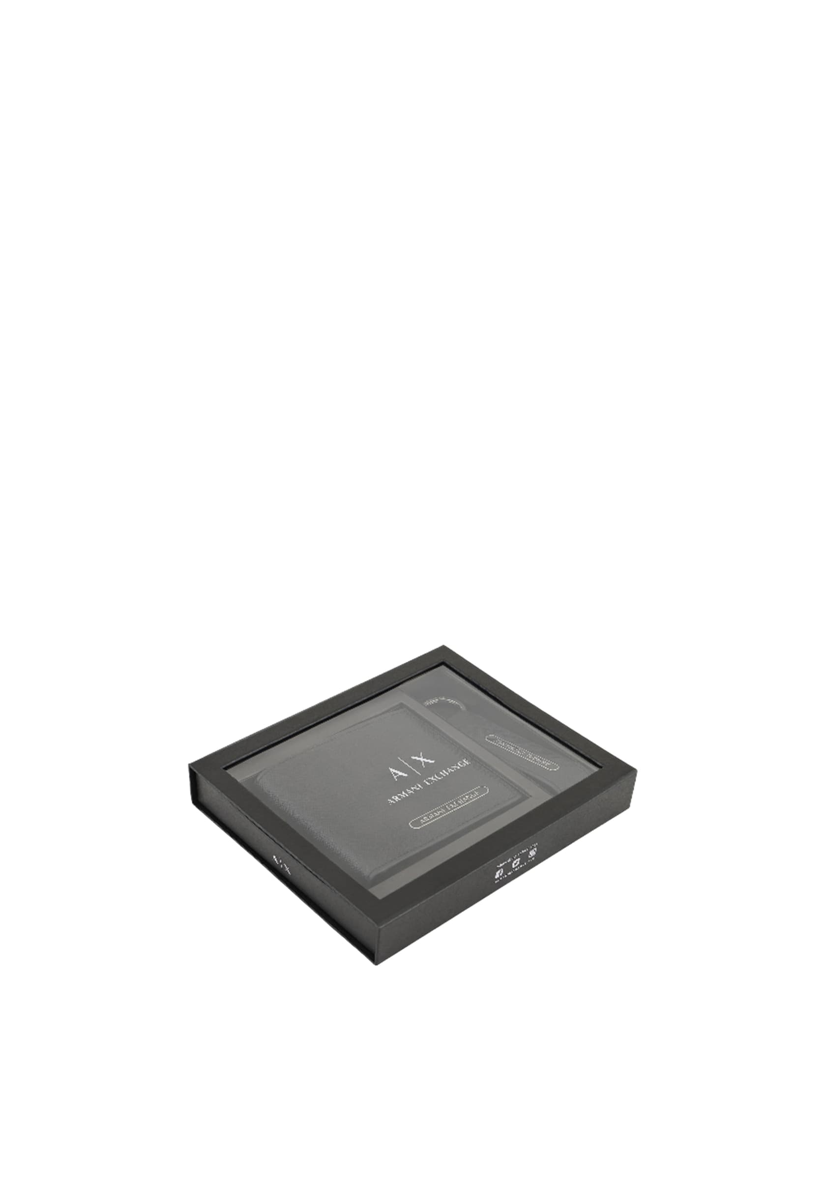 Armani Exchange Set portafogli/portachiavi Uomo  XM001275AF12702-UC001 Nero - 5