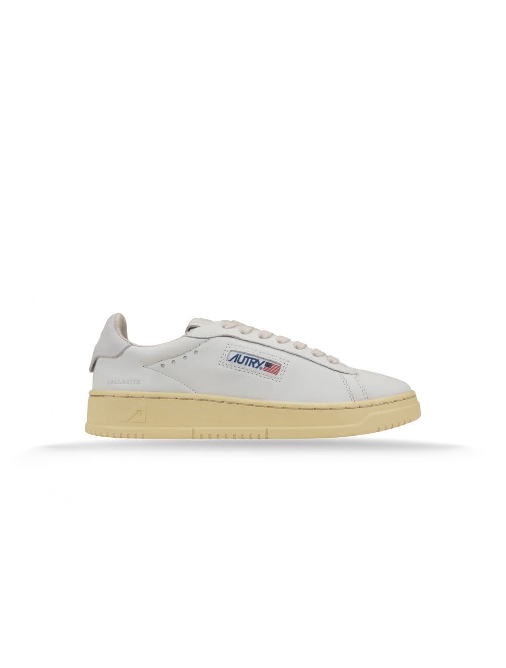 AUTRY Autry Dallas Low Uomo Autry Sneakers in Pelle Bianca con Logo Jacquard Bianco Pelle - 6