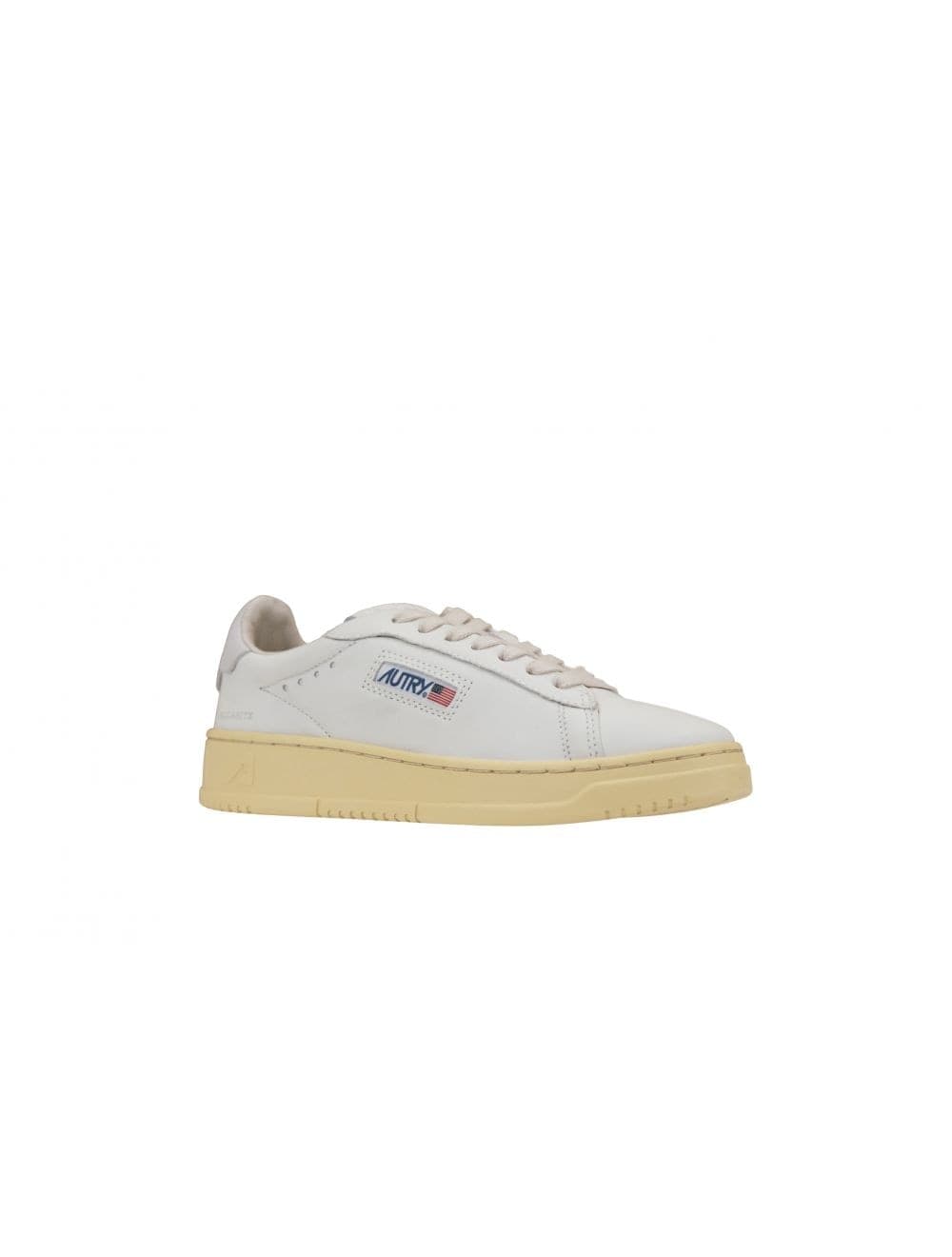AUTRY Autry Dallas Low Uomo Autry Sneakers in Pelle Bianca con Logo Jacquard Bianco Pelle - 2