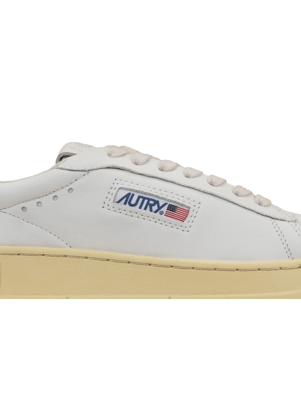 AUTRY Autry Dallas Low Uomo Autry Sneakers in Pelle Bianca con Logo Jacquard Bianco Pelle - 5