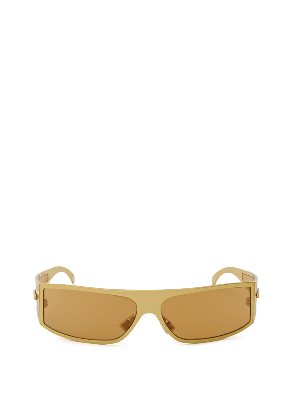 Bottega Veneta Occhiali da Sole Avvolgenti in Metallo Gold - 6