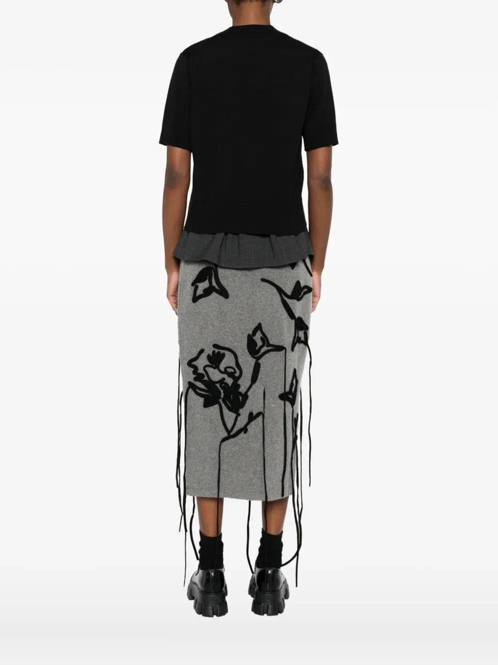 SACAI Sacai - Maglia Nera da Donna - 3