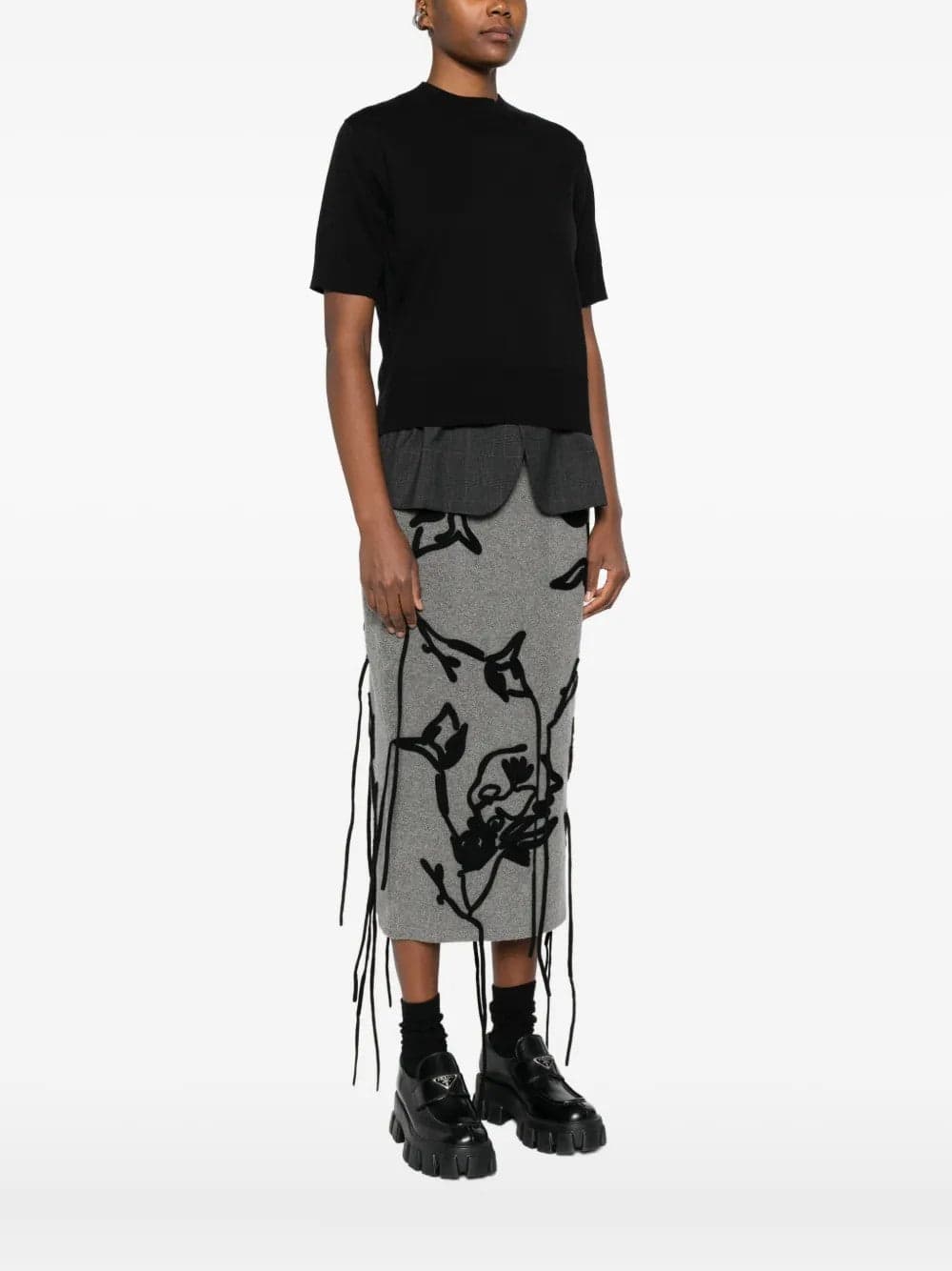 SACAI Sacai - Maglia Nera da Donna - 5