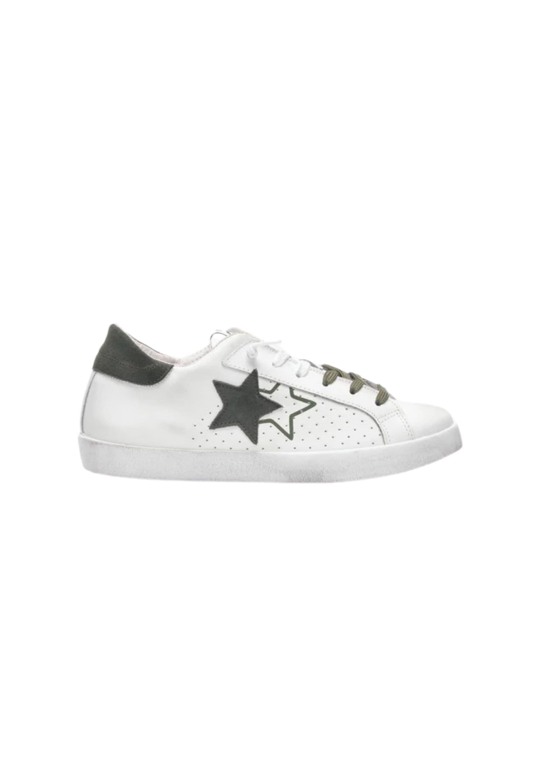 2-STAR Sneakers Uomo 2-star Prime Star Bianco stella verde – GREEN