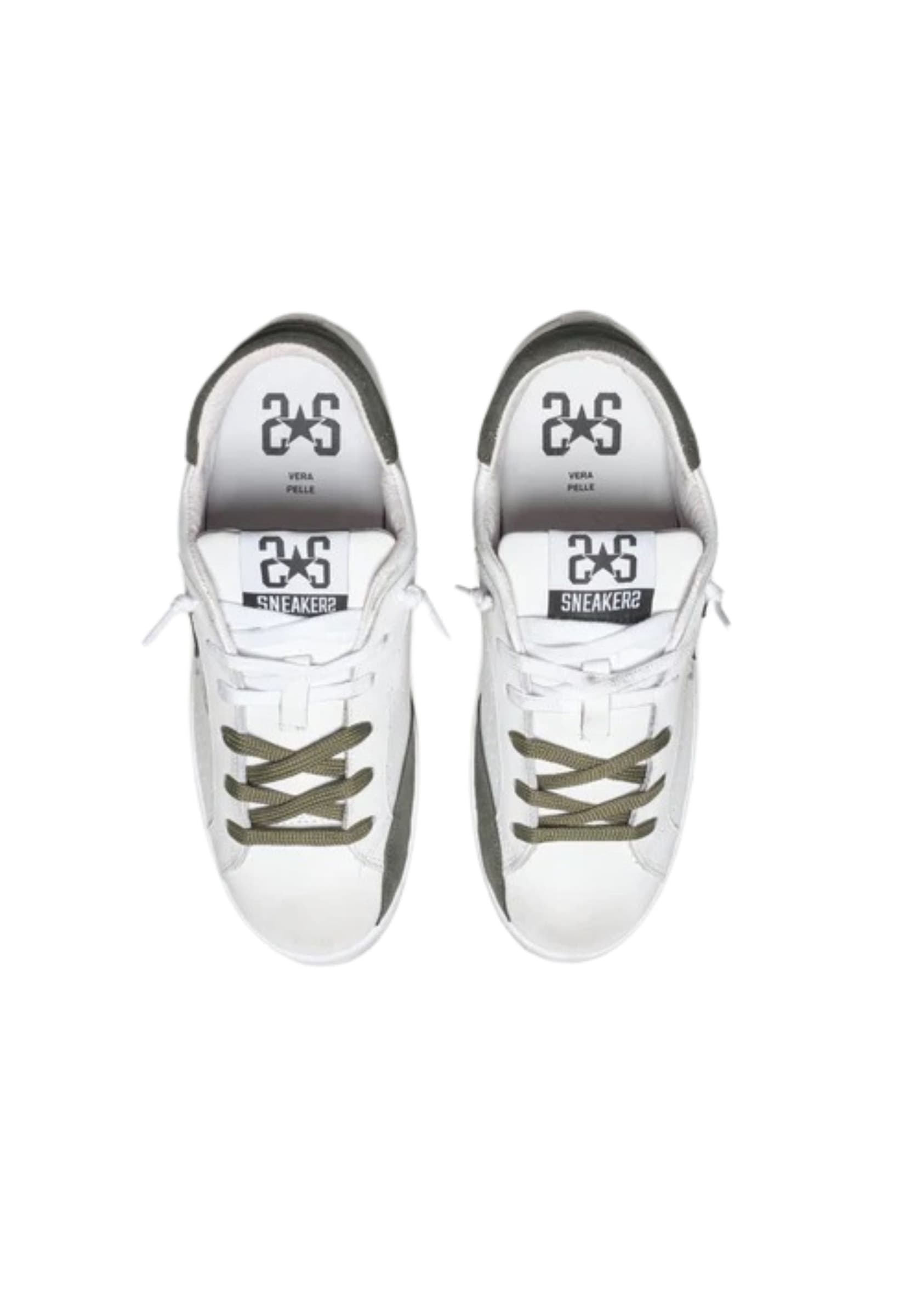 2-STAR Sneakers Uomo 2-star Prime Star Bianco stella verde - 4