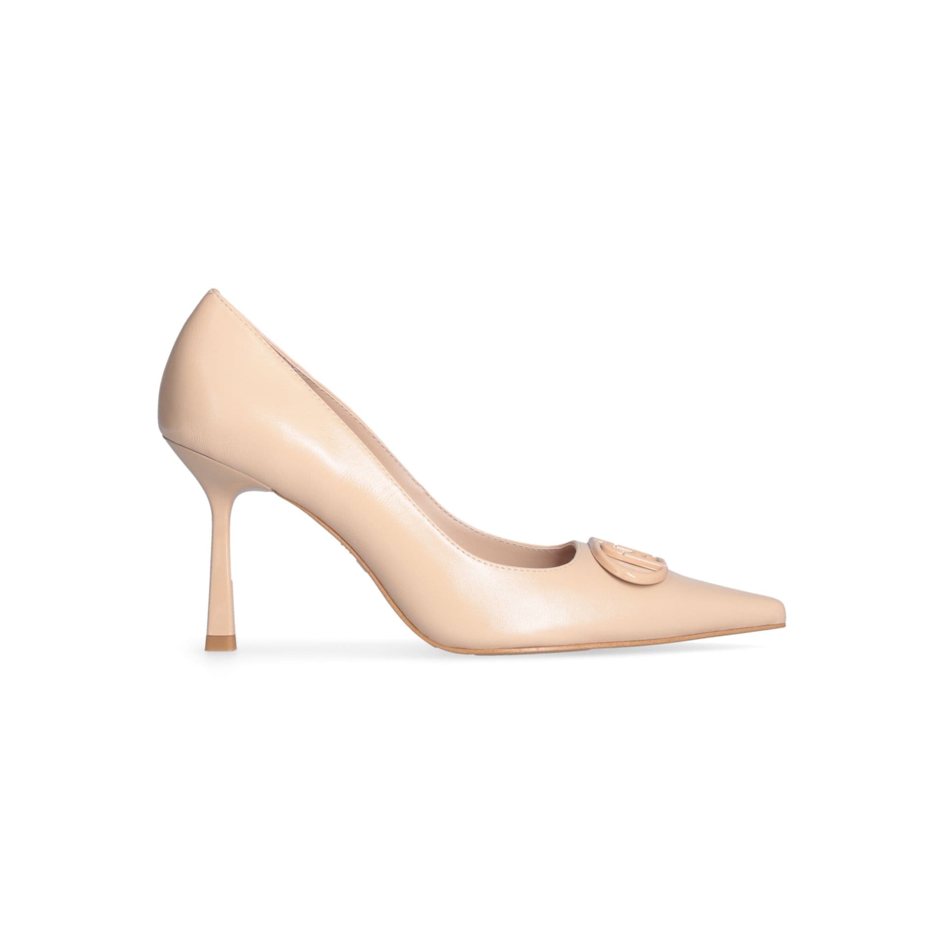 LIU JO Liu Jo Decollete Sabry 03 in Pelle Shiny Nappa con Tacco a Clessidra e Maxi Logo - 6