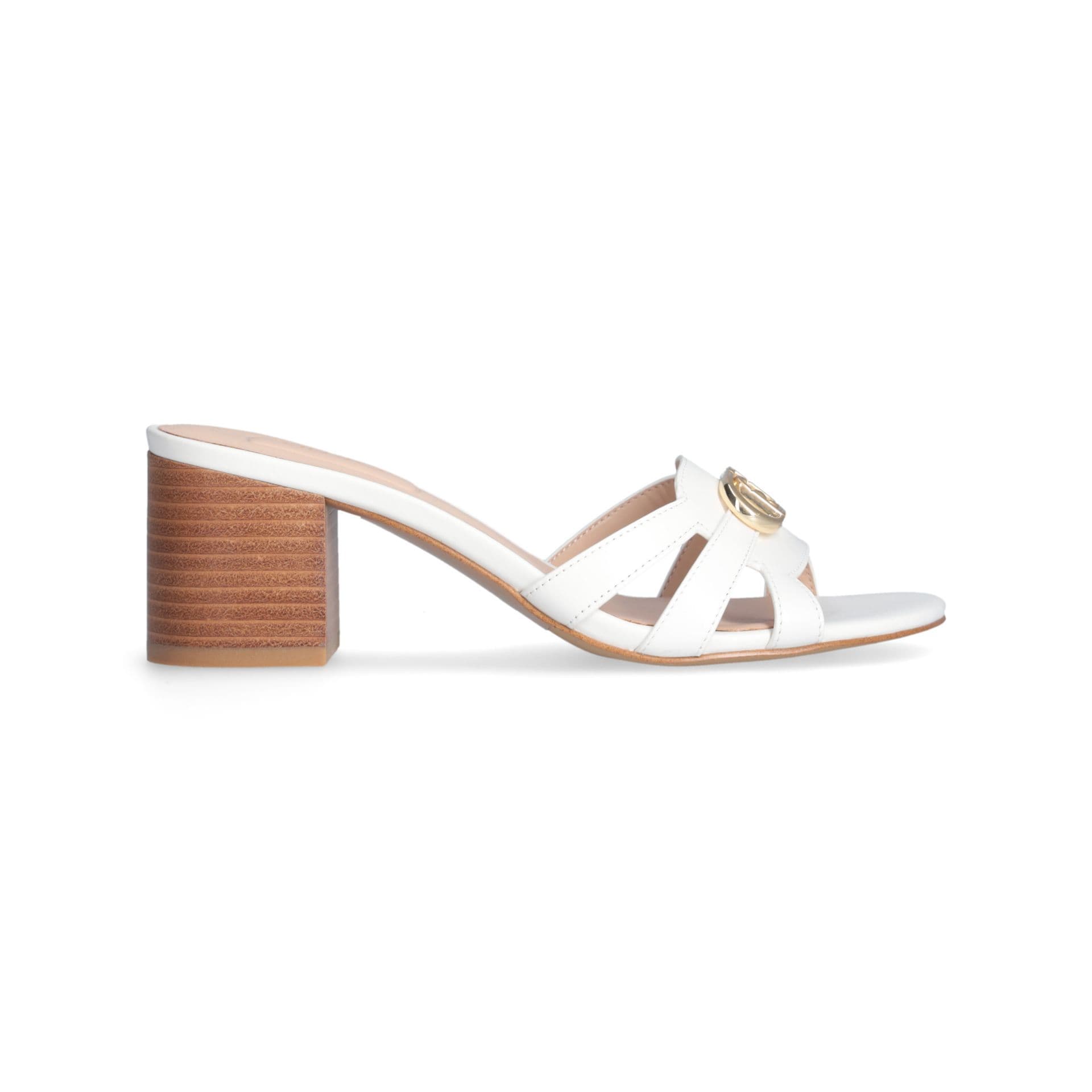 LIU JO Liu Jo Sandali in Pelle Sofi 01 con Fascette e Tacco Largo 6 cm - 6
