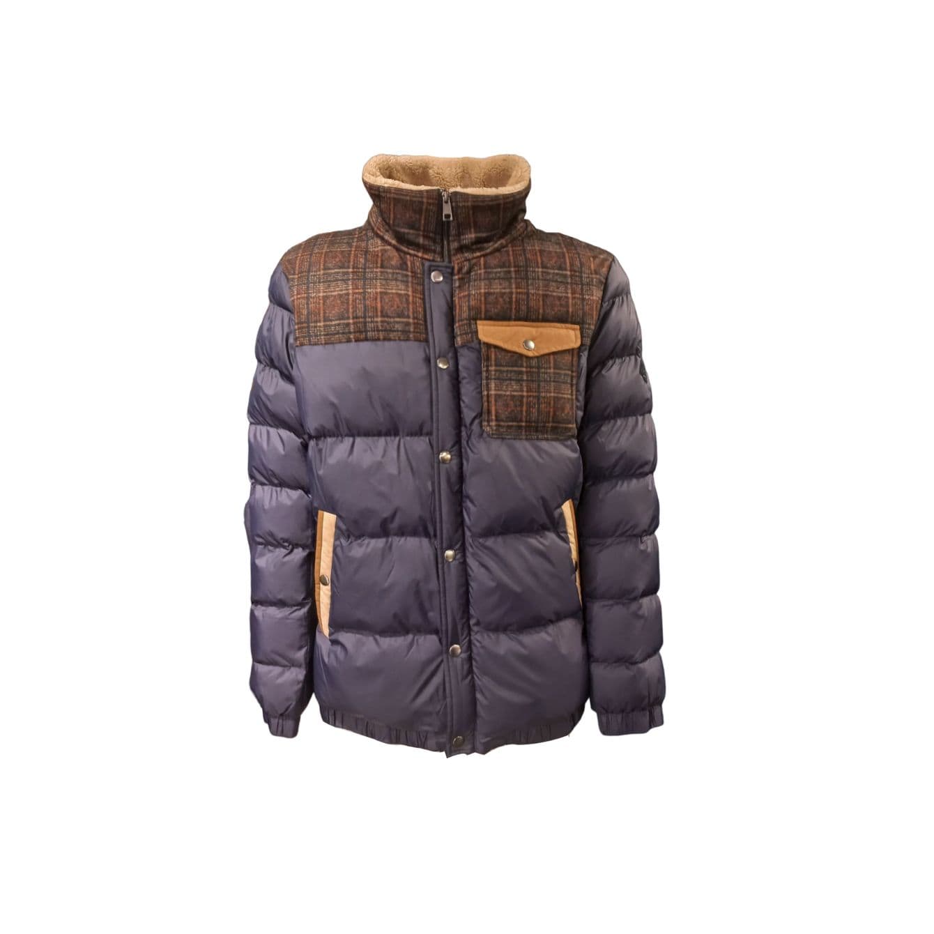 BOB Bob - Piumino Collo Pelliccia Blu A24RICK - 4