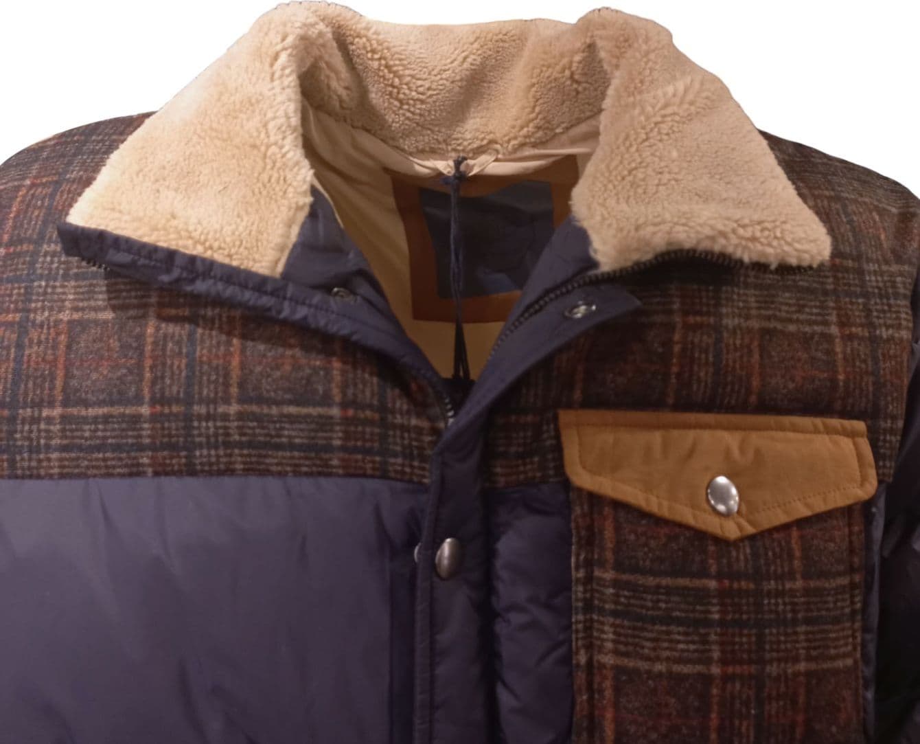 BOB Bob - Piumino Collo Pelliccia Blu A24RICK - 3