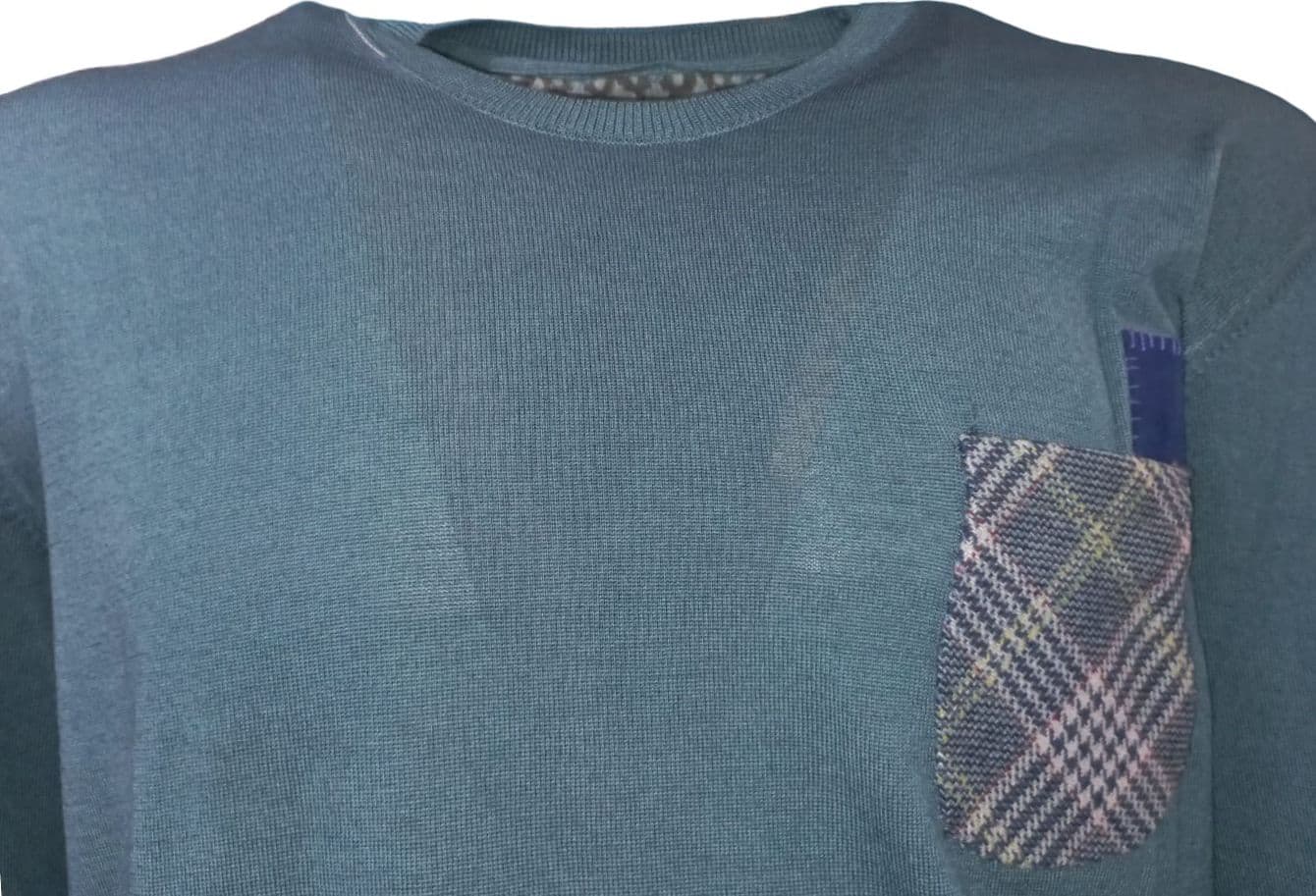 BOB Bob - Girocollo Maglia Lana Petrolio LEITH22 - 3