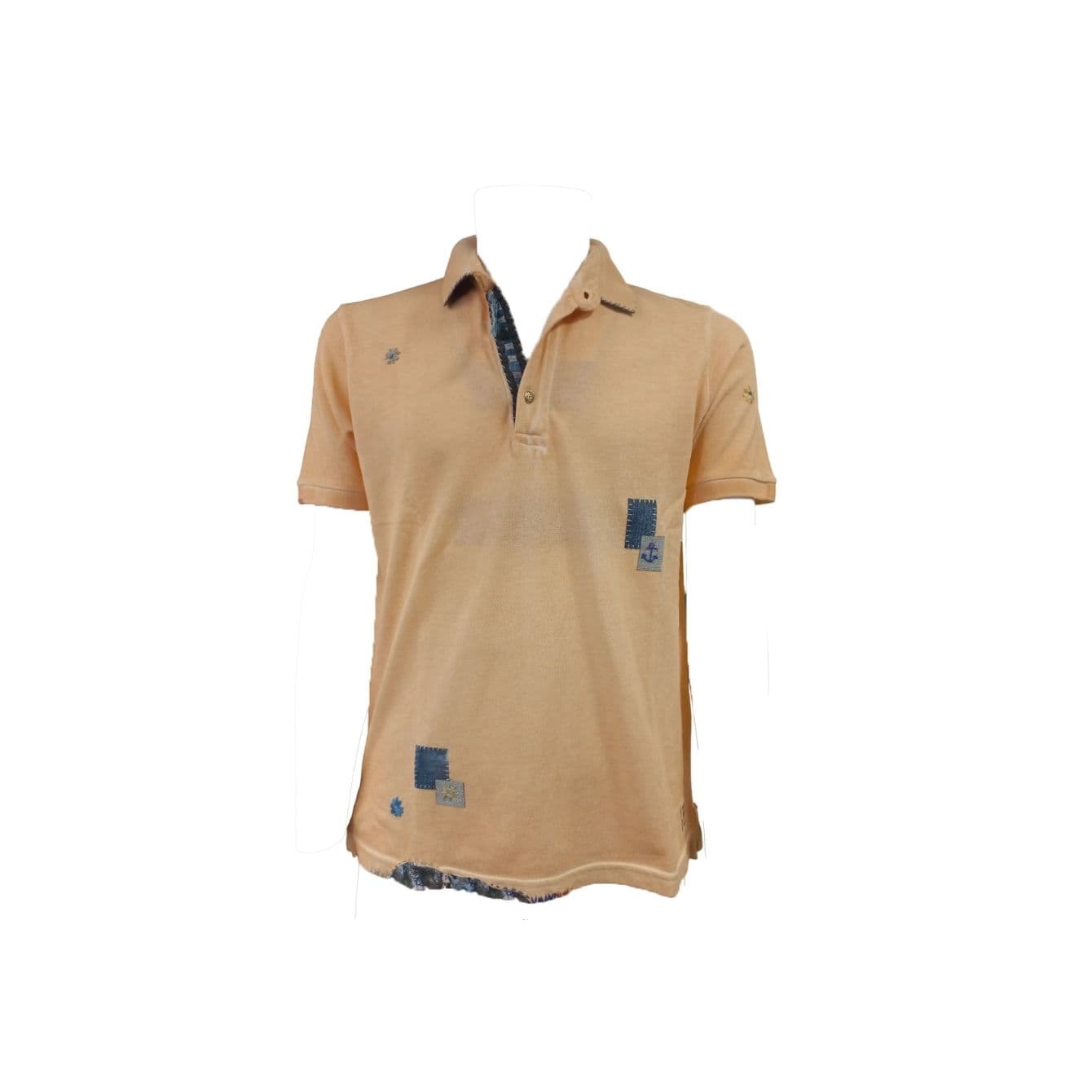 BOB Bob - Polo Piquet Ricamata Albicocca R00381 - 4