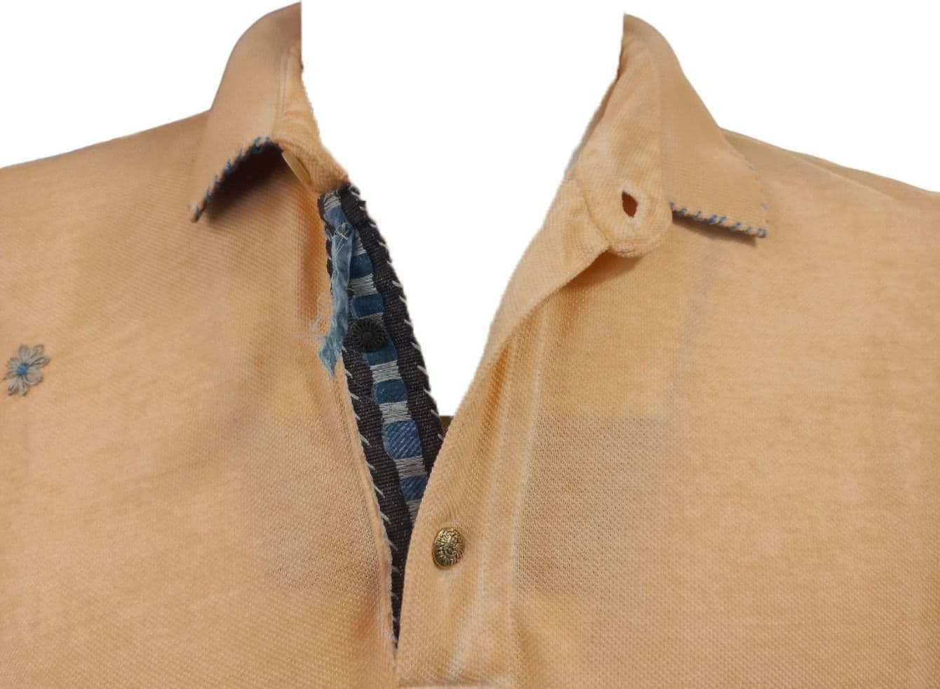 BOB Bob - Polo Piquet Ricamata Albicocca R00381 - 3