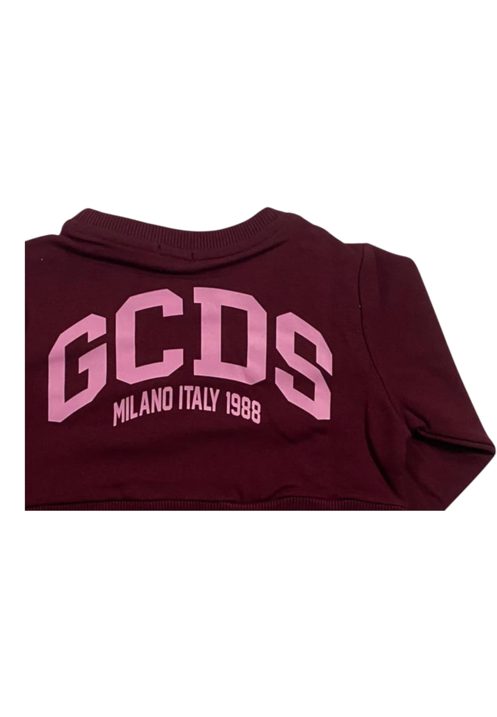 GCDS Felpa Bambina  1531BA5_JUNIOR_BORDEAUX - 4