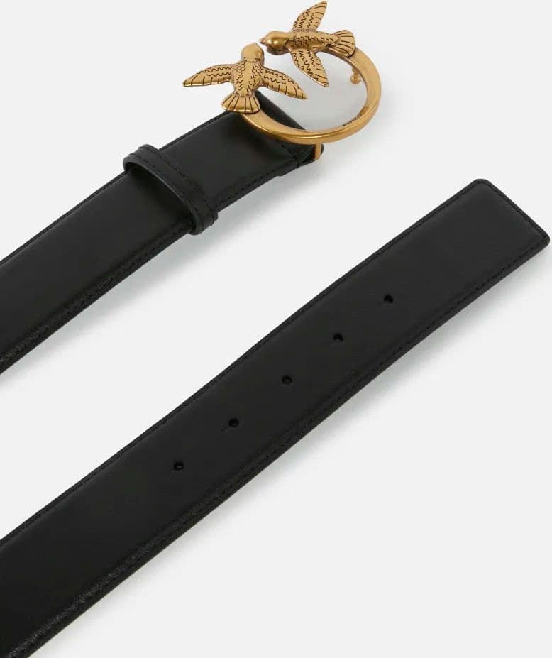 Pinko PINKO  LOVE BERRY H4 BELT.LOW VITELLO FW25 - 3