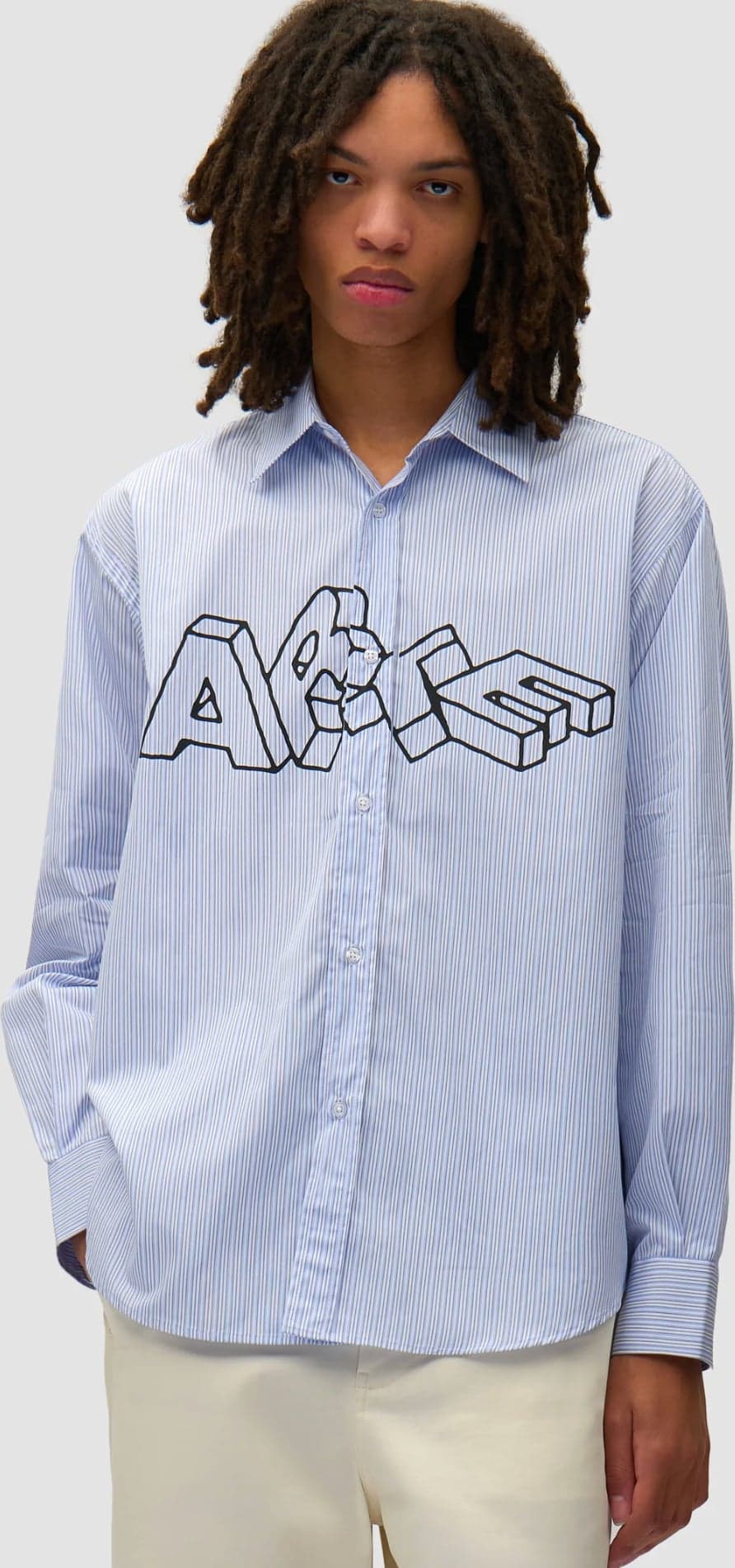 ARTE Camicia Manica Lunga Uomo Logo Blocks Shirt Striped - 3