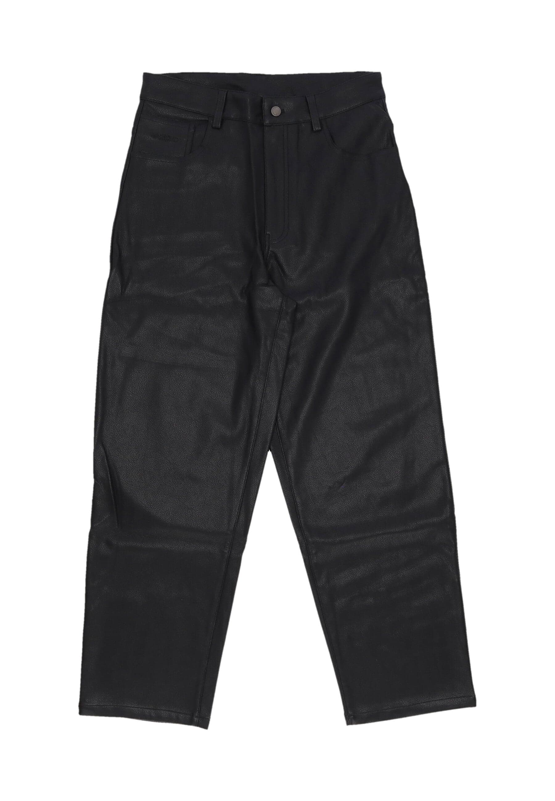WASTED PARIS Pantalone Lungo Uomo Faux Leather Casper Pant Black - 3