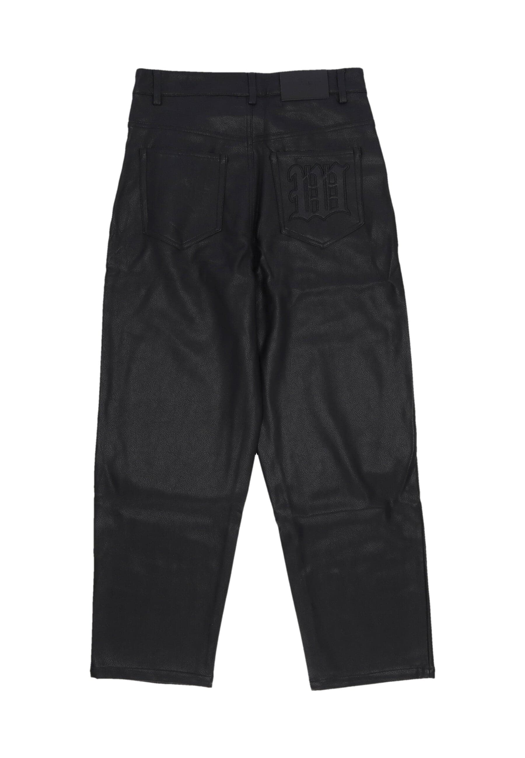 WASTED PARIS Pantalone Lungo Uomo Faux Leather Casper Pant Black - 2