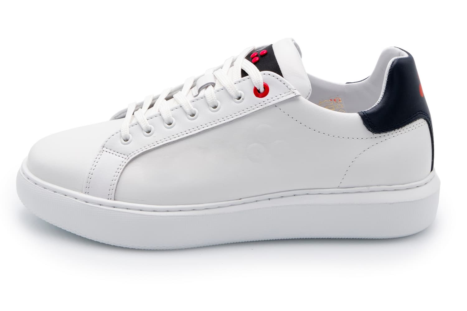 Peuterey  - Sneakers Pelle Bianco Contrasto Tallone Verde HELICA 02 BIADN - 5
