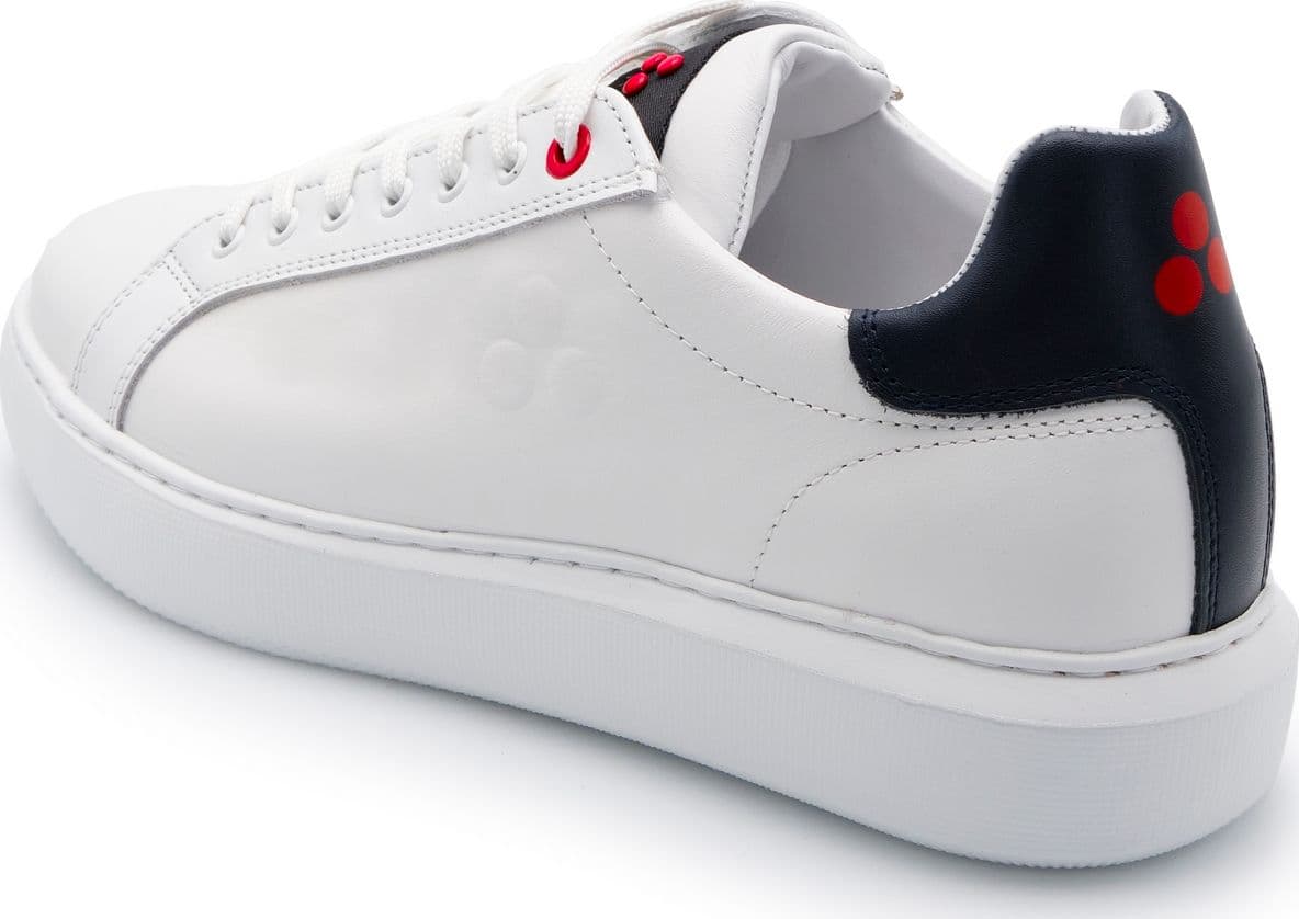 Peuterey  - Sneakers Pelle Bianco Contrasto Tallone Verde HELICA 02 BIADN - 2