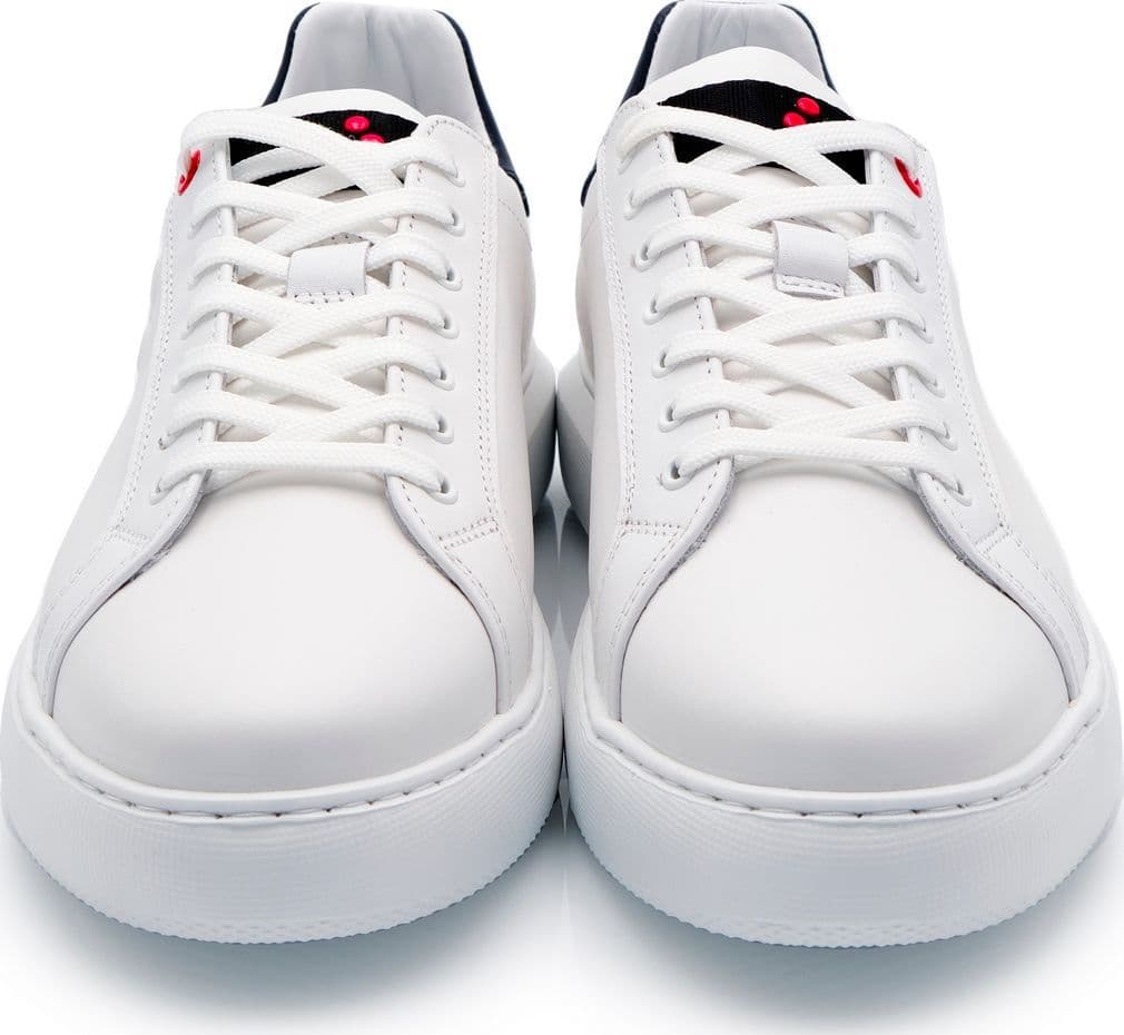 Peuterey  - Sneakers Pelle Bianco Contrasto Tallone Verde HELICA 02 BIADN - 4