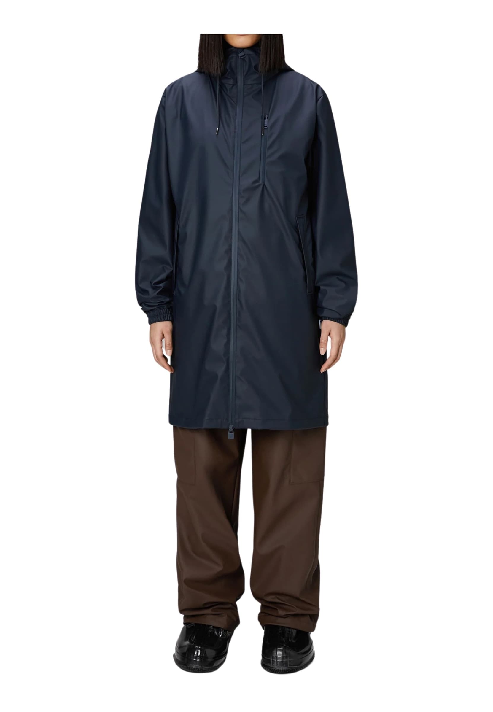 RAINS Impermeabile Donna Rains Long Storm Breaker navy - 3