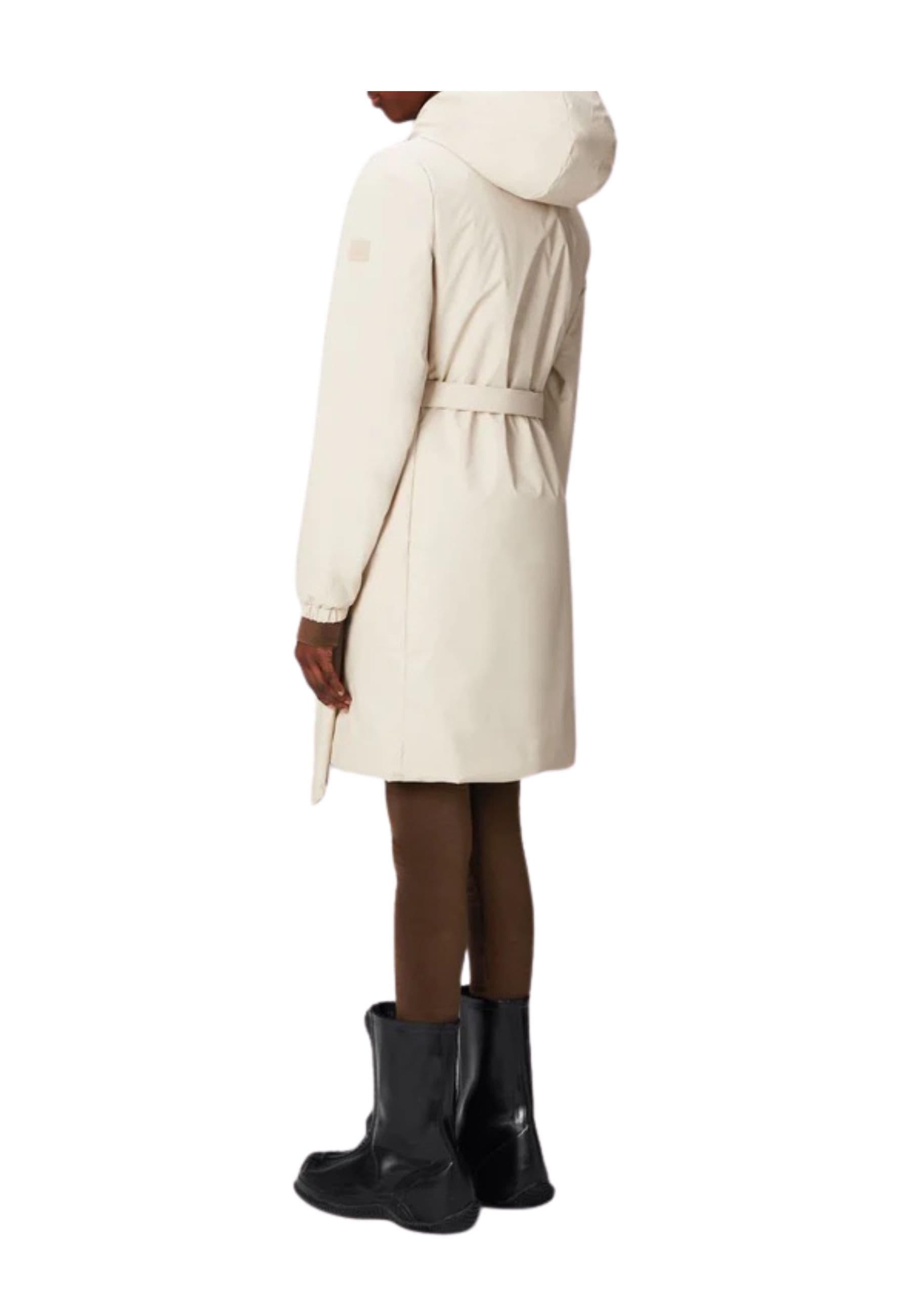 RAINS Impermeabile Donna Rains Lohja Long Insulated Curve Jacket Dune - 5