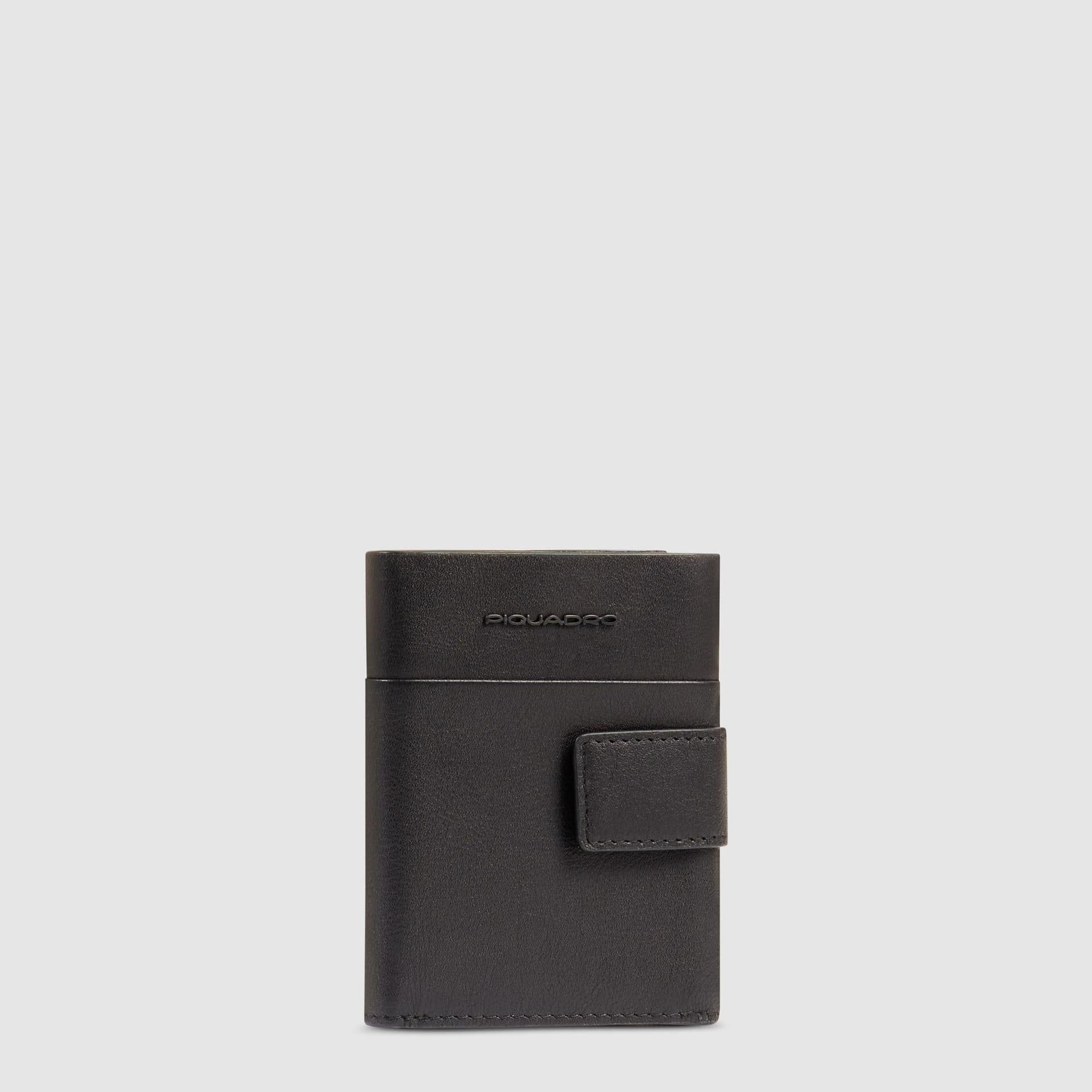 PIQUADRO Portafoglio con portamonete Uomo piquadro PU5957APR-N Nero - 6