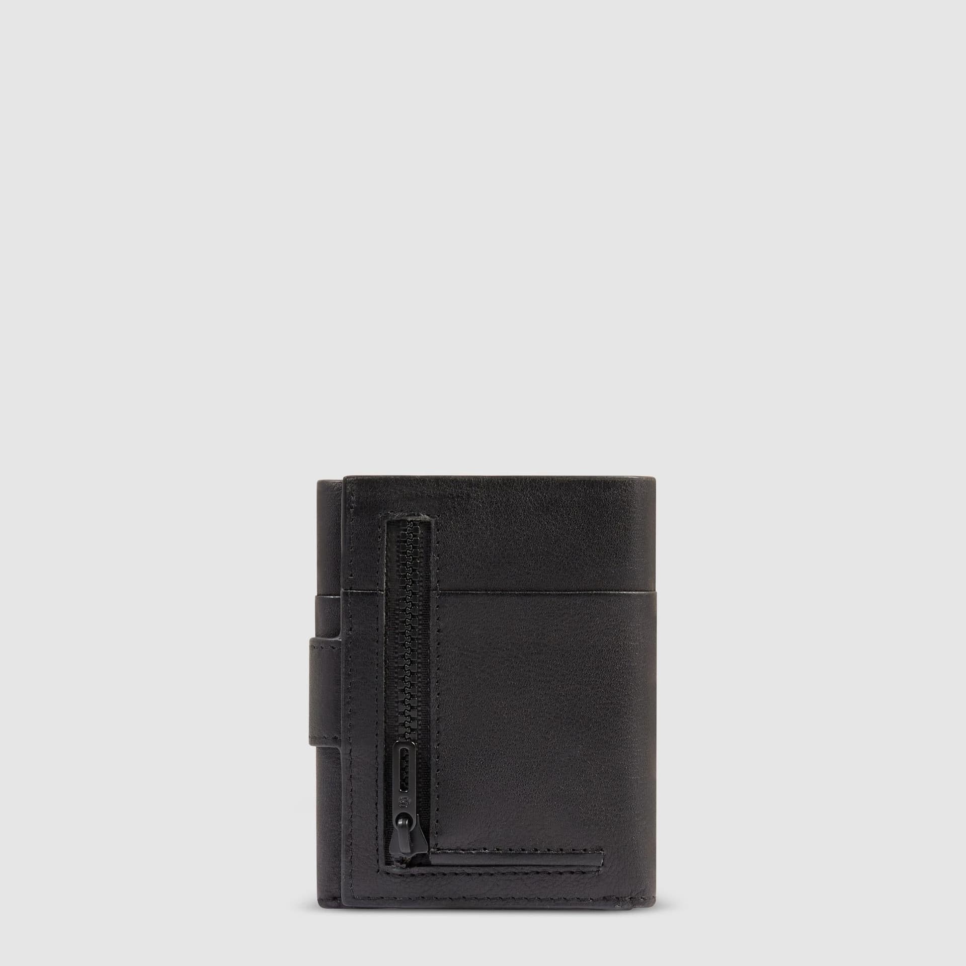 PIQUADRO Portafoglio con portamonete Uomo piquadro PU5957APR-N Nero - 4