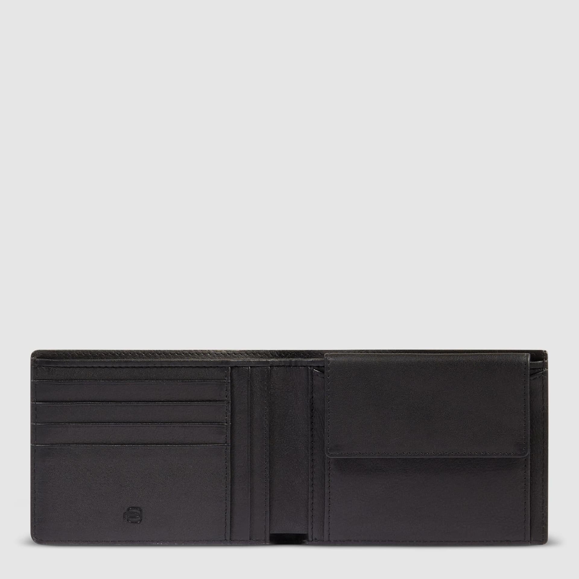 PIQUADRO Portafoglio con portamonete Uomo piquadro PU257APR-N Nero - 2