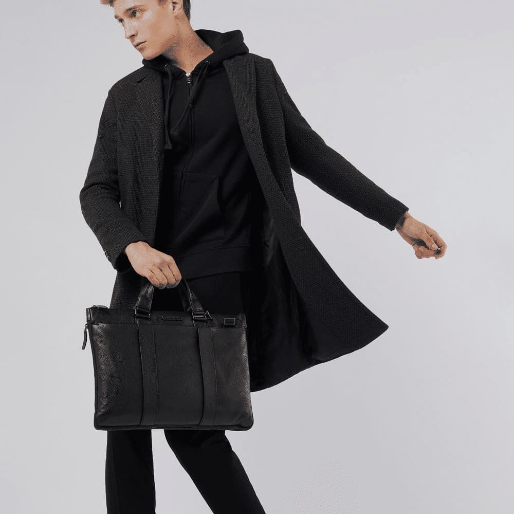 PIQUADRO Borsello sottile porta pc Uomo piquadro CA4021MOS-N Nero - 2