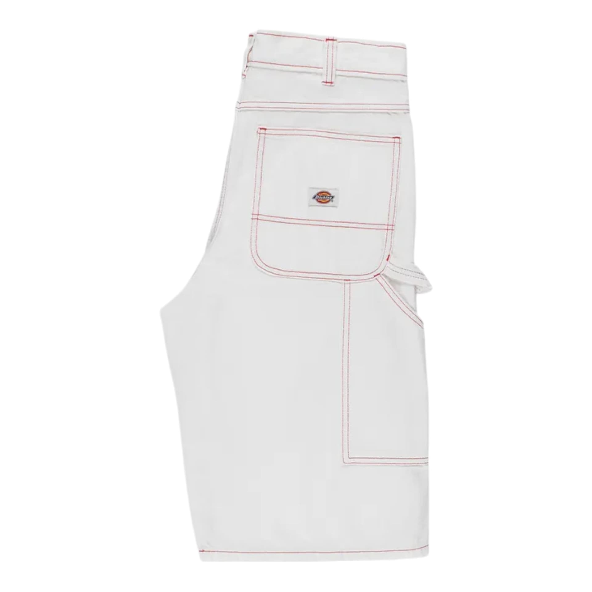 DICKIES pantaloncini dickies loose denim painter short - egret - 2