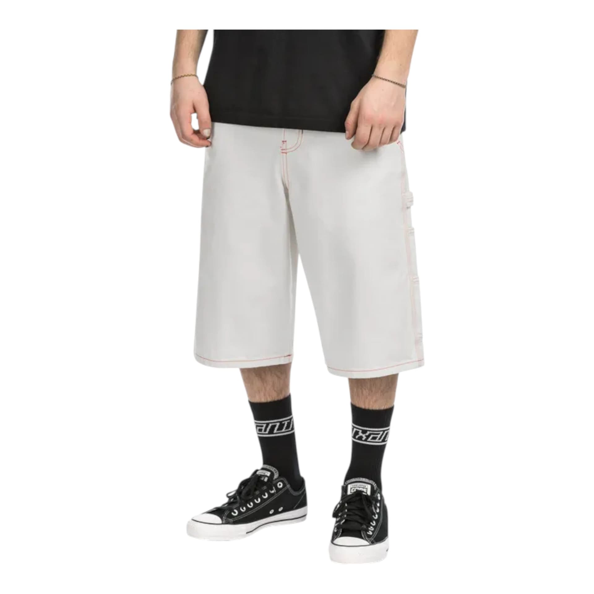 DICKIES pantaloncini dickies loose denim painter short - egret - 5
