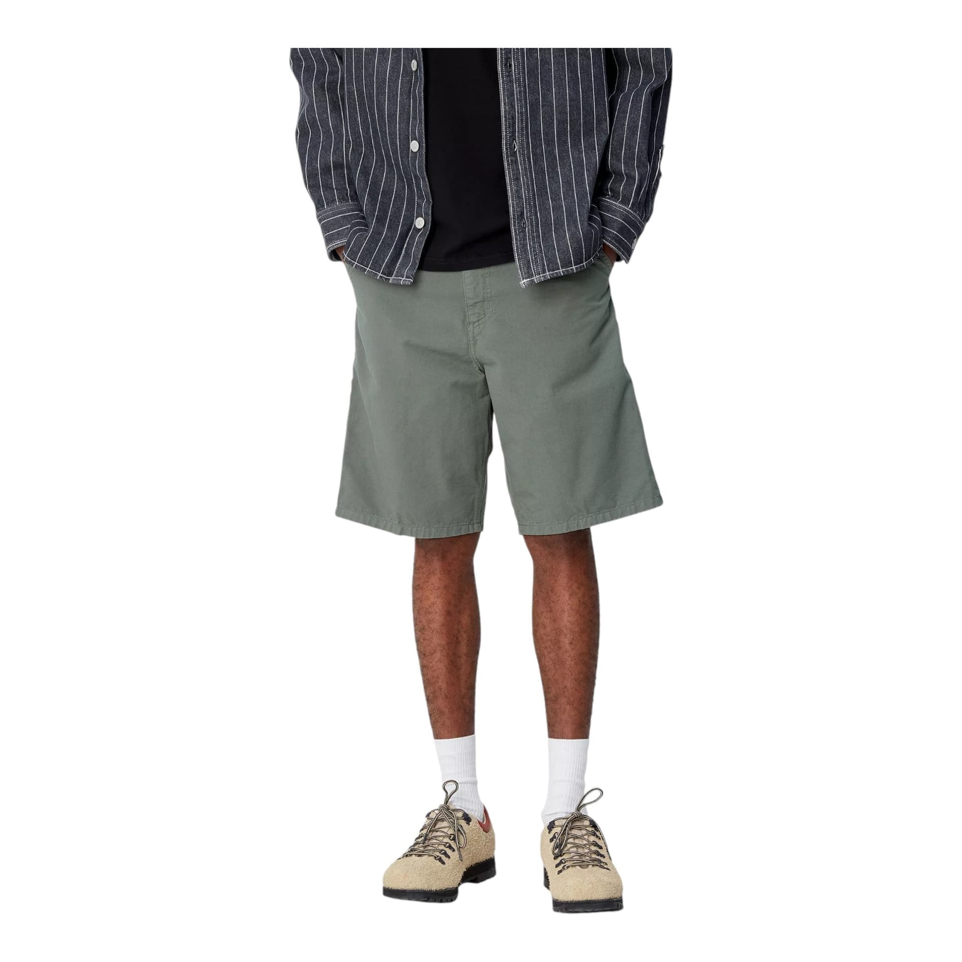 CARHARTT WIP carhartt wip single knee short - park garment dyed - 3