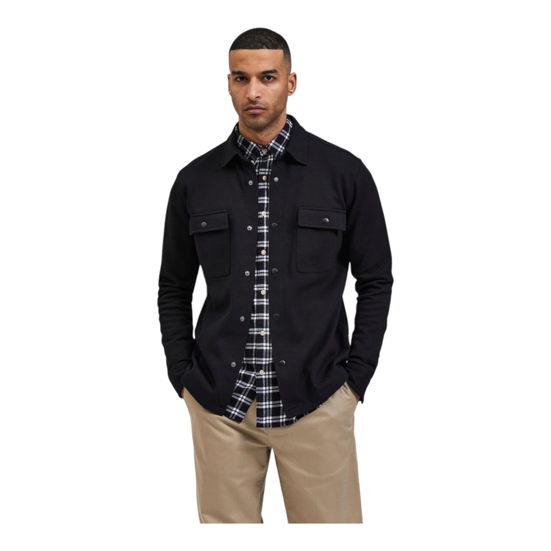 SELECTED HOMME selected homme jackie sweat jacket - black - 2
