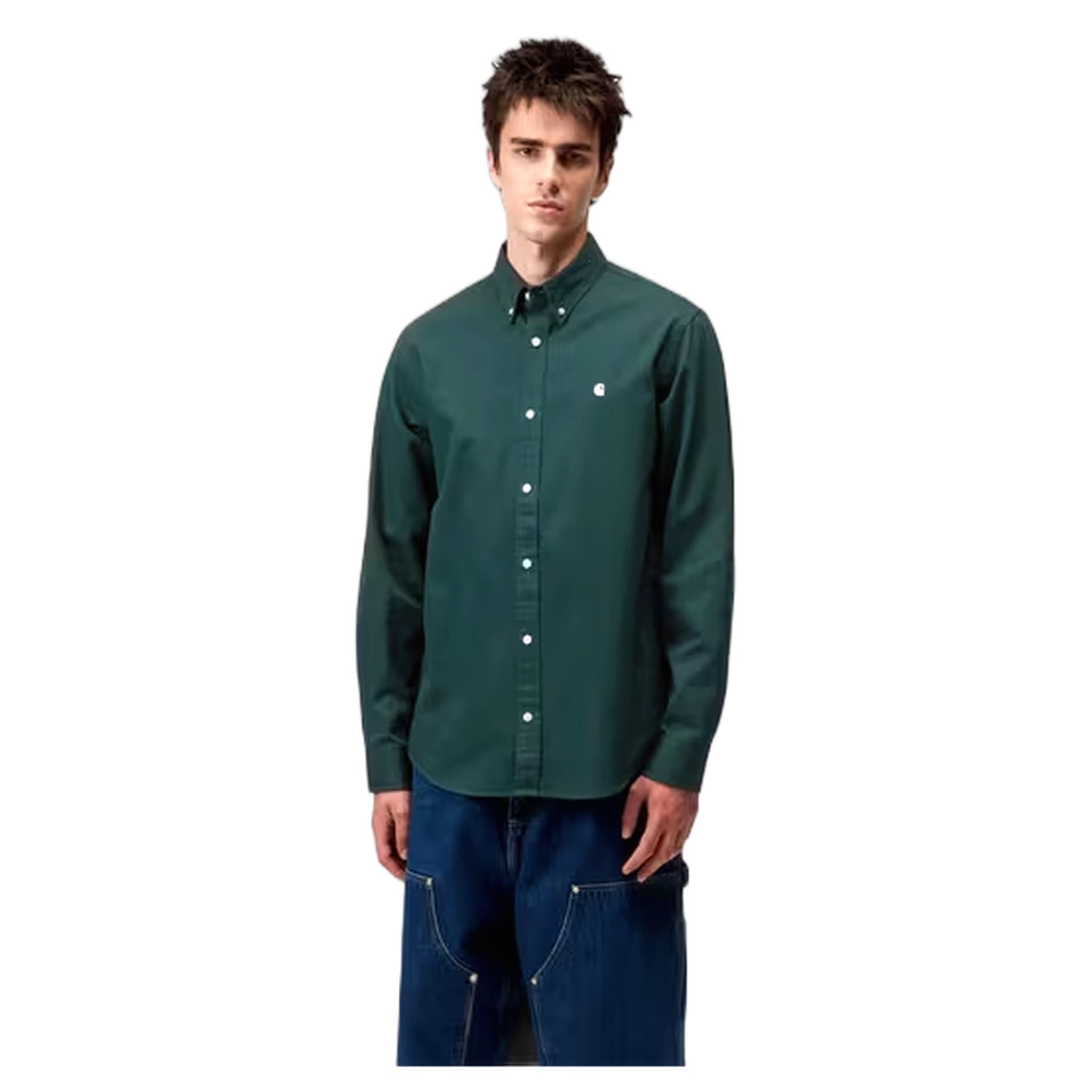 CARHARTT WIP camicia carhartt wip l/s madison shirt - dark fir / wax - 2