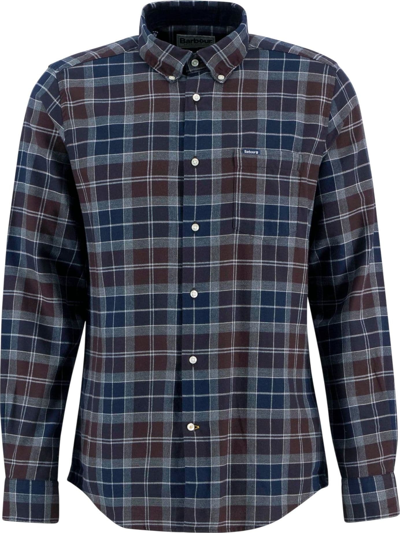 BARBOUR camicia barbour fortrose tailored shirt - tartan midnight - 6