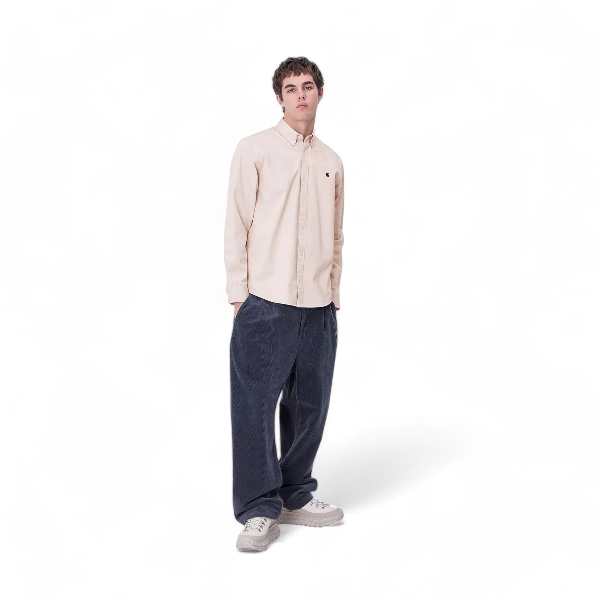CARHARTT WIP carhartt wip l/s madison shirt- moonbeam / black - 3