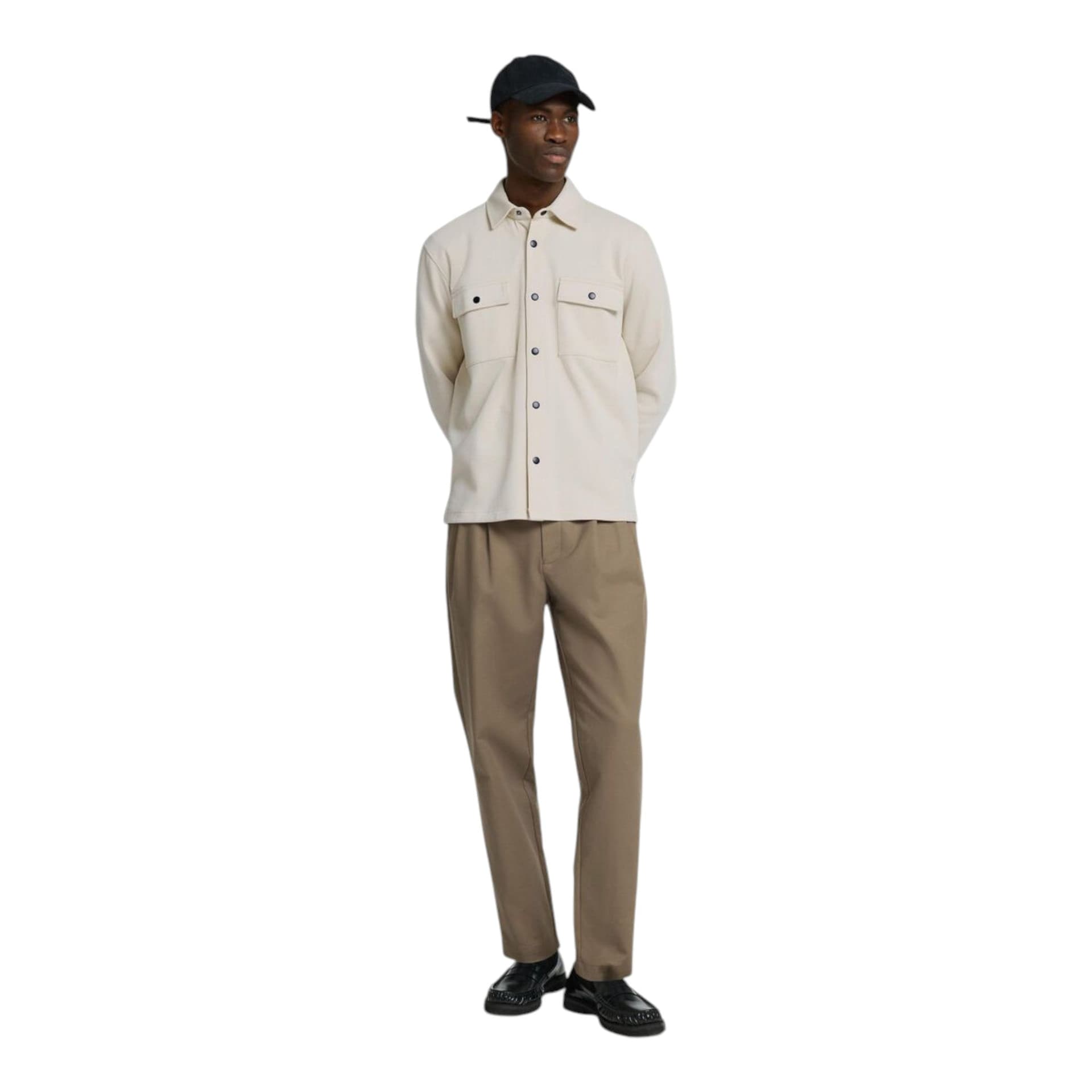 FRANCIS CONCEPT selected homme jackie sweat jacket - oatmeal - 4