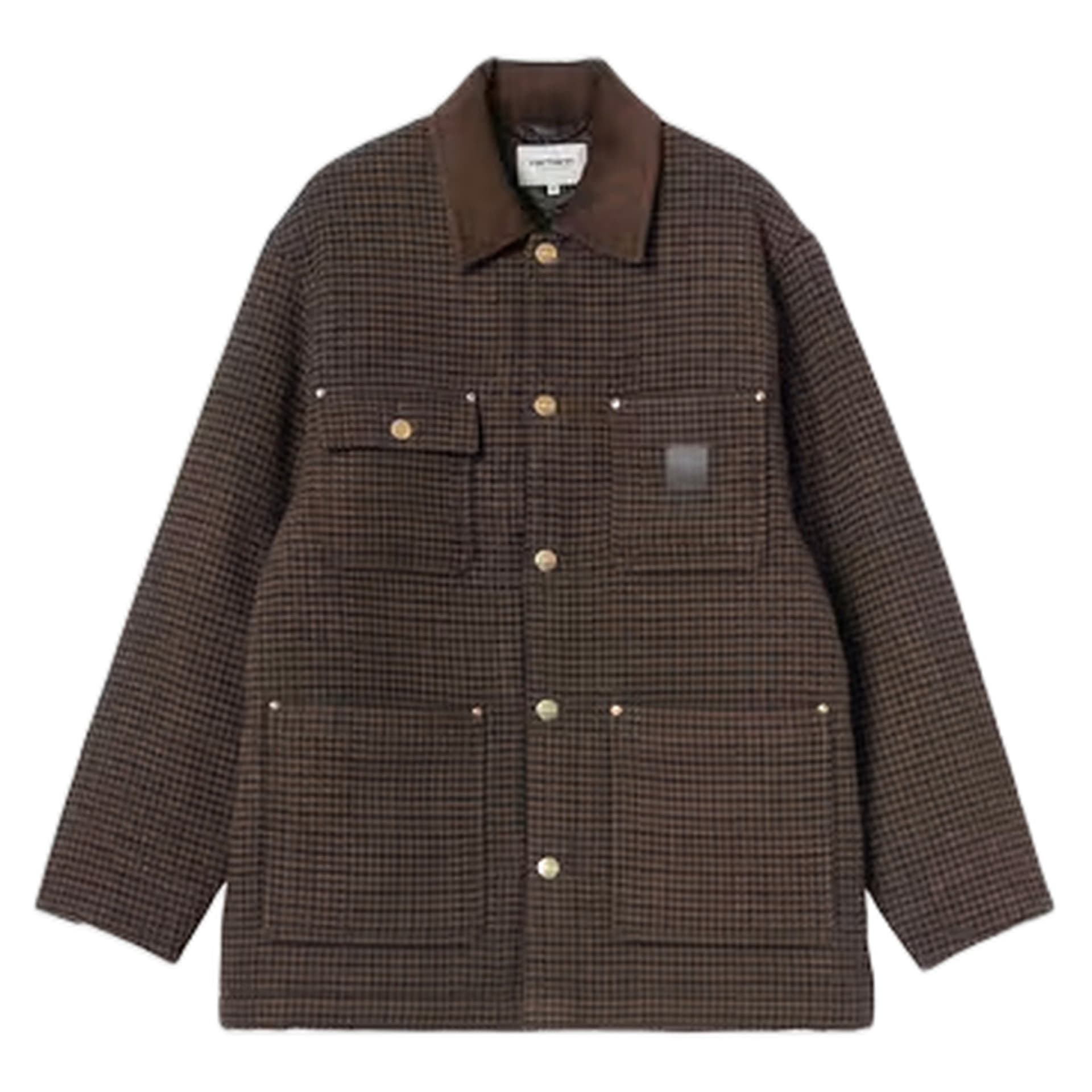 CARHARTT WIP giacca carhartt wip lowis chore coat - lowis houndstooth - 8