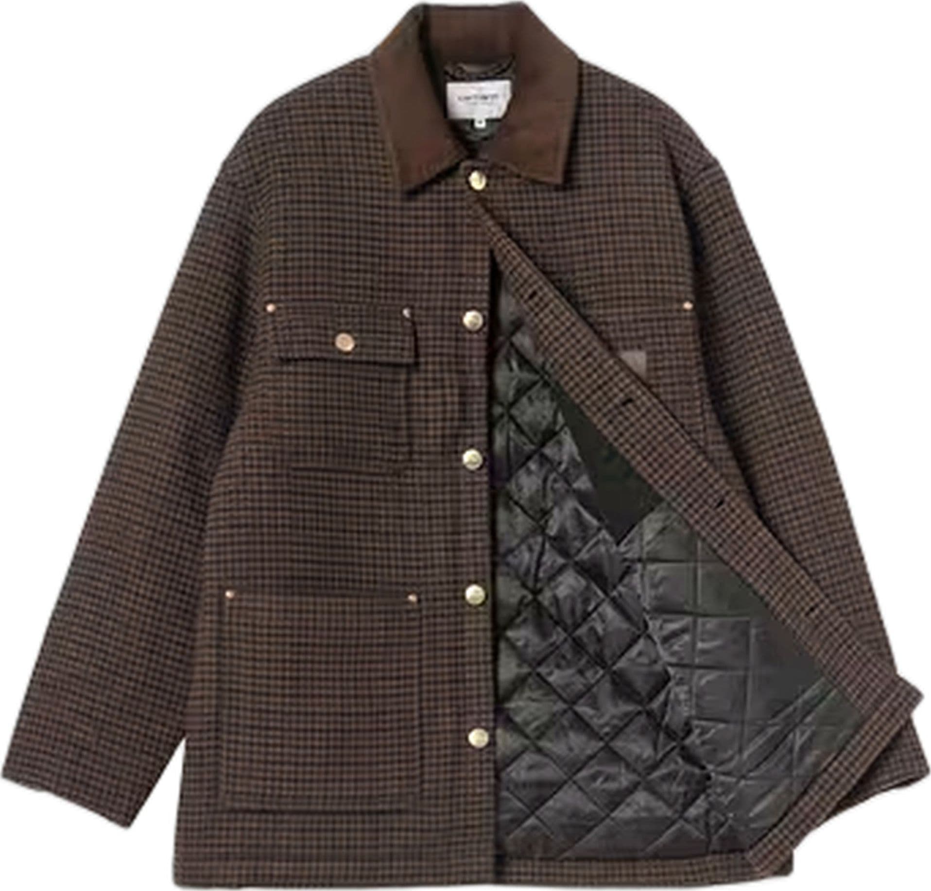 CARHARTT WIP giacca carhartt wip lowis chore coat - lowis houndstooth - 3