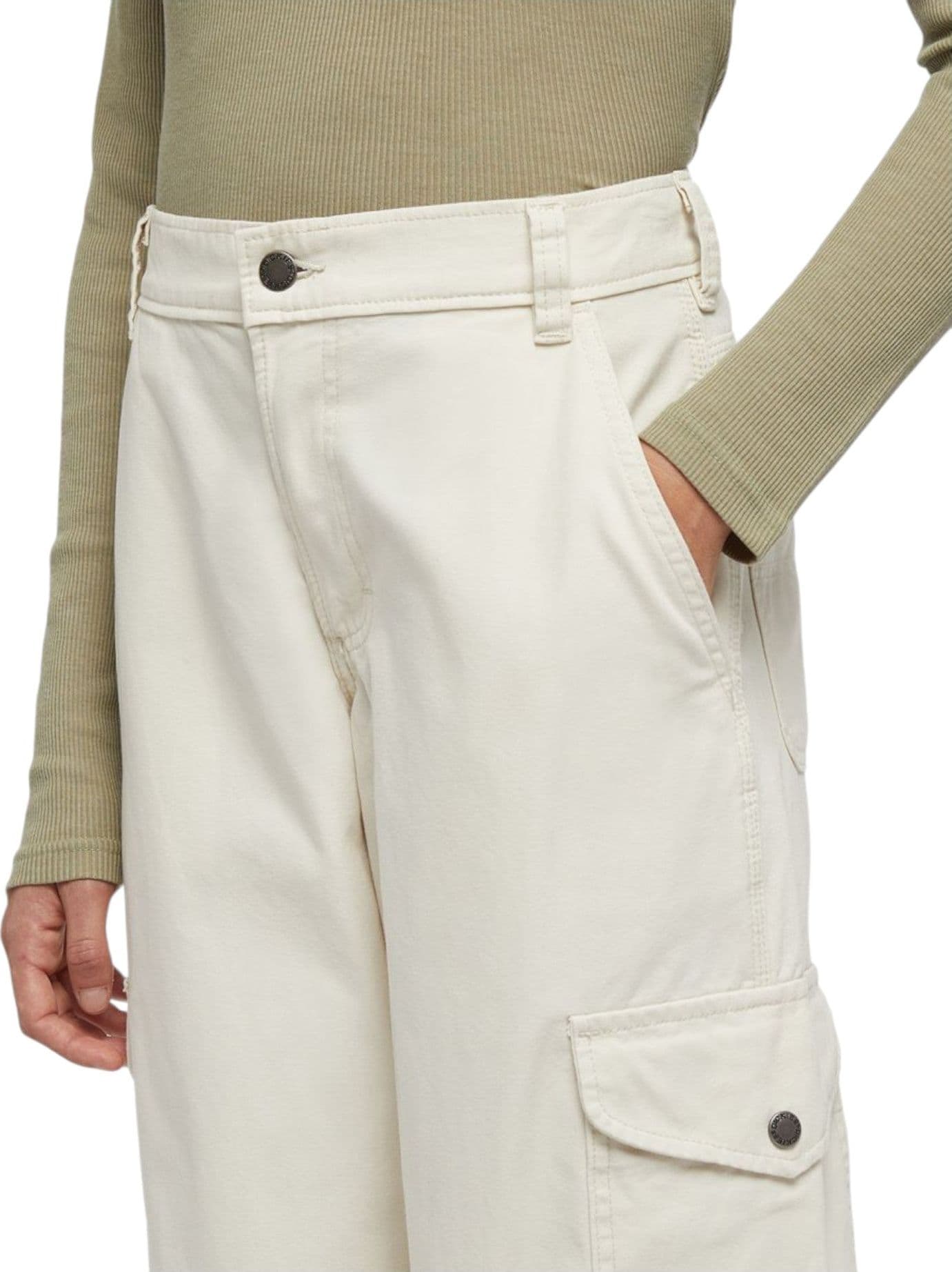 DICKIES pantalone donna dickies cargo duck canvas - white - 8