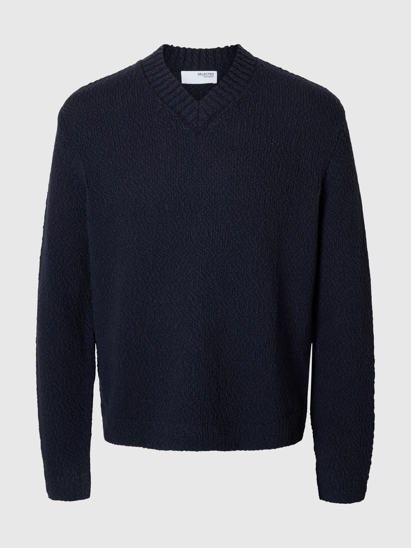 SELECTED Magliaa scollo V Uomo Selected SLHANGUS LS KNIT RELAXED - 5