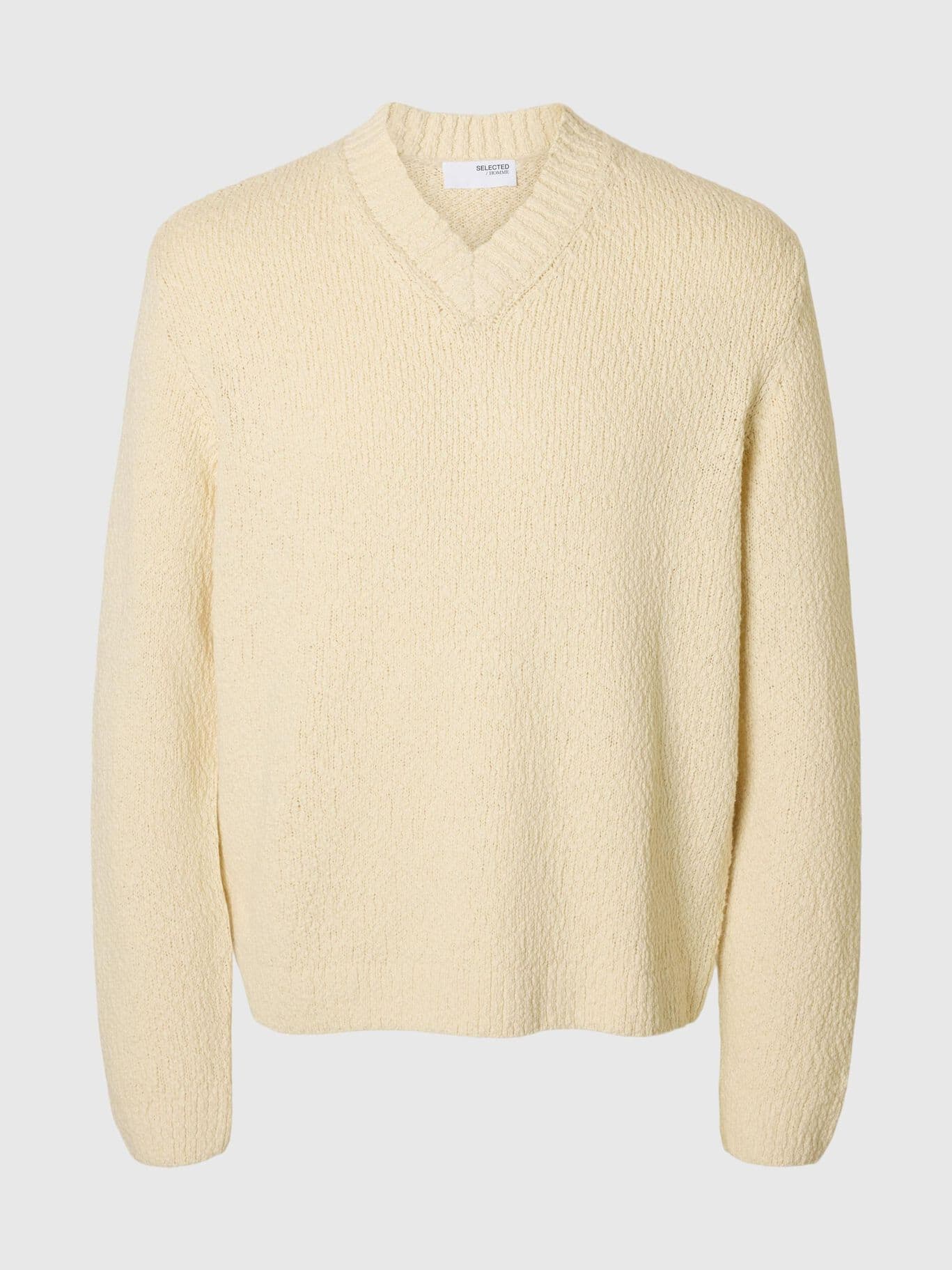 SELECTED Magliaa scollo V Uomo Selected SLHANGUS LS KNIT RELAXED - 5