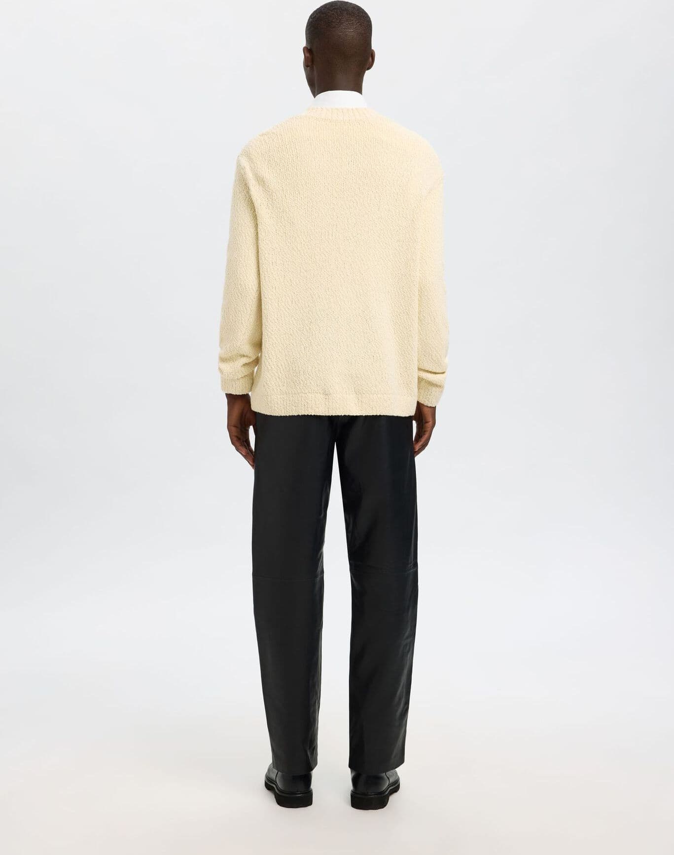 SELECTED Magliaa scollo V Uomo Selected SLHANGUS LS KNIT RELAXED - 3