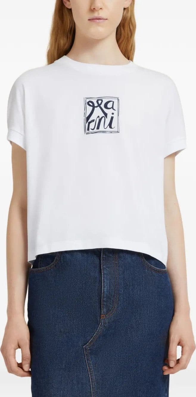 Marni  - T-Shirt Bianca da Donna - 5