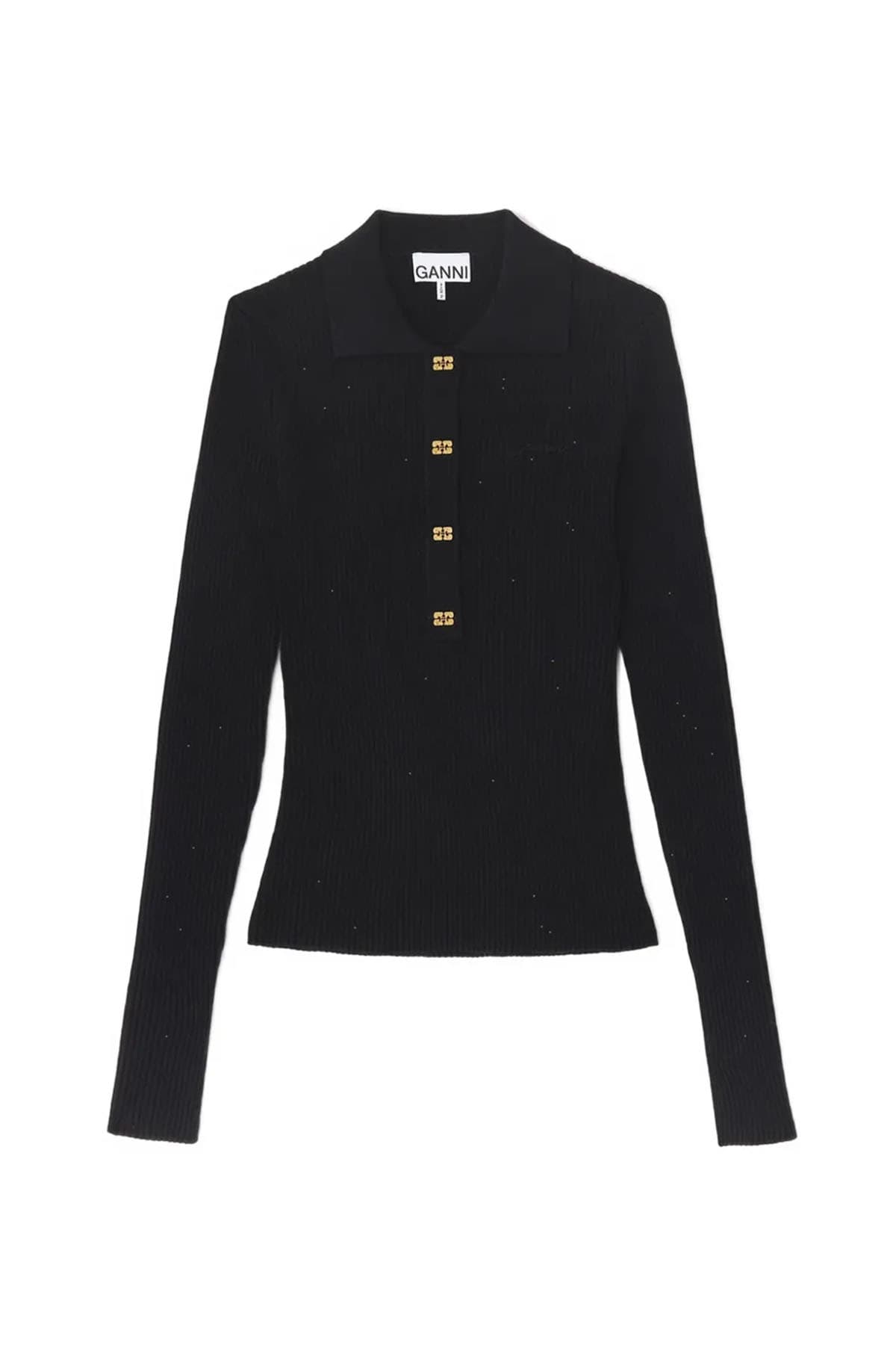 GANNI  T-shirt e Polo Black - 5