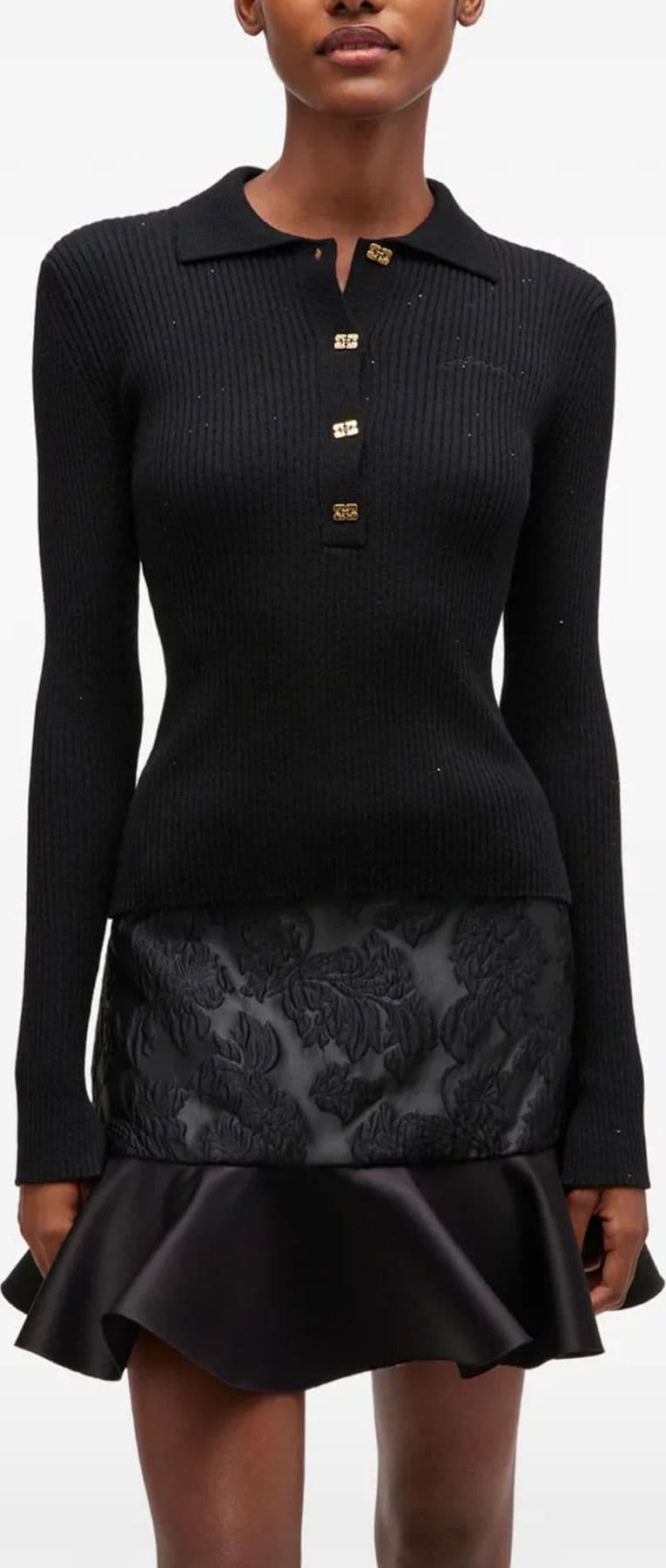 GANNI  T-shirt e Polo Black - 3