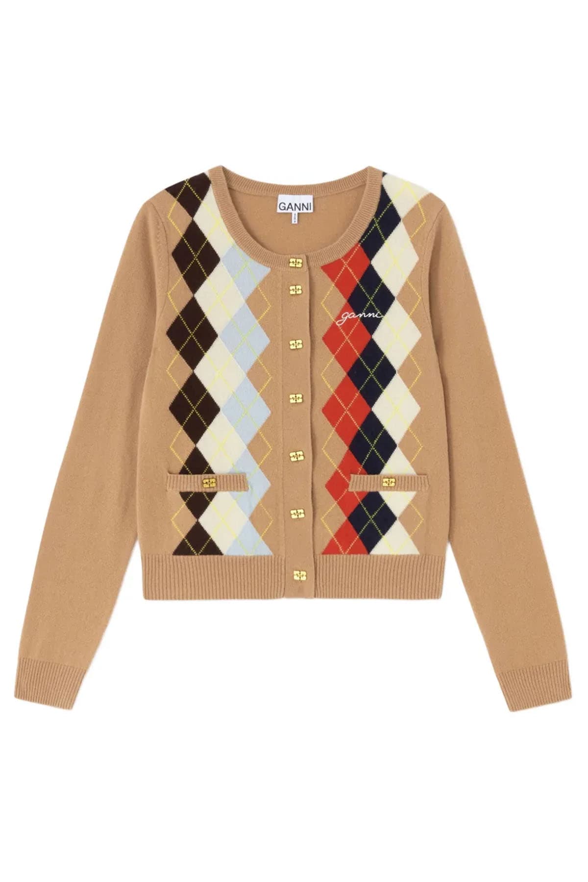 GANNI  Maglie Camel - 5